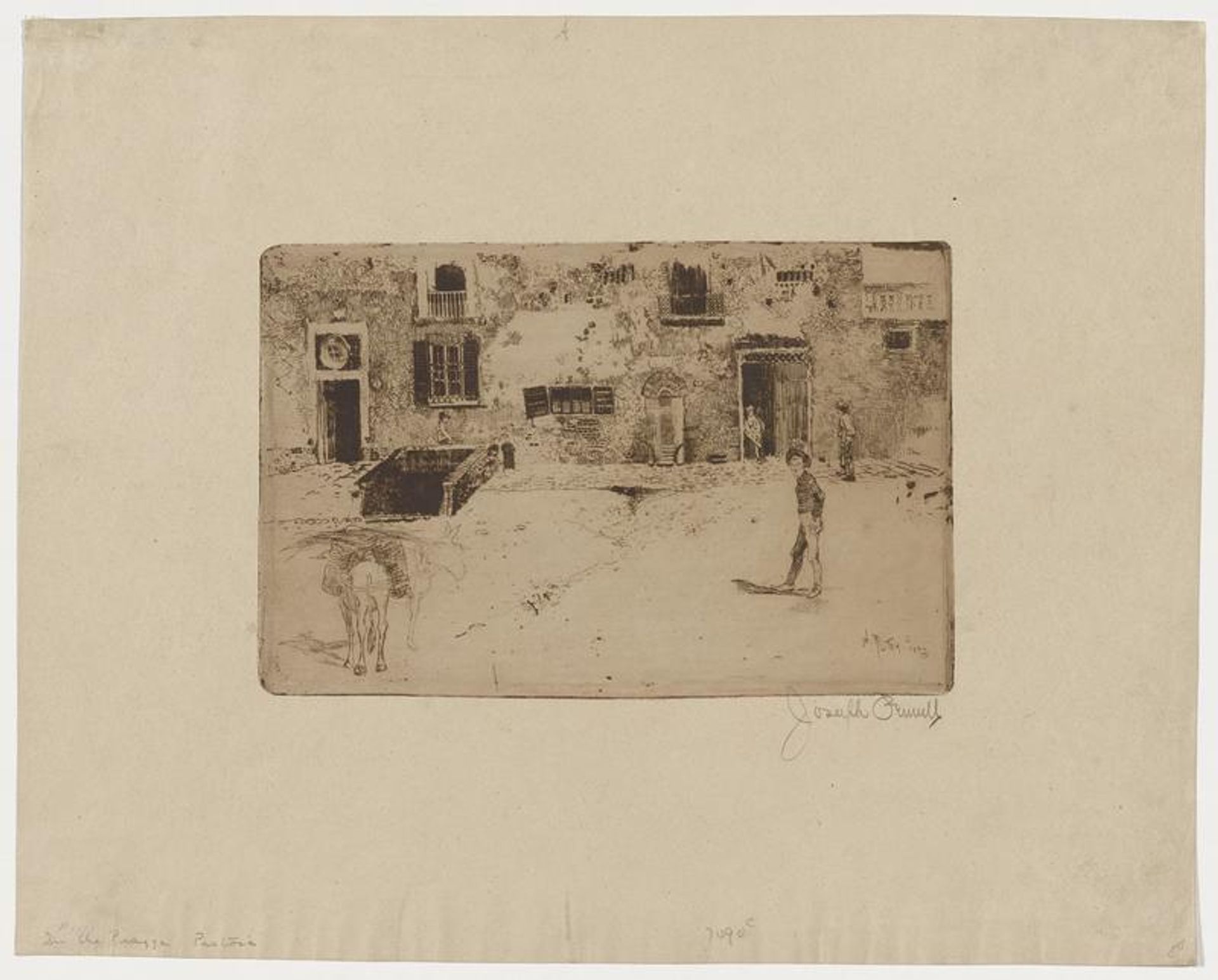 In the Piazza by Joseph Pennell