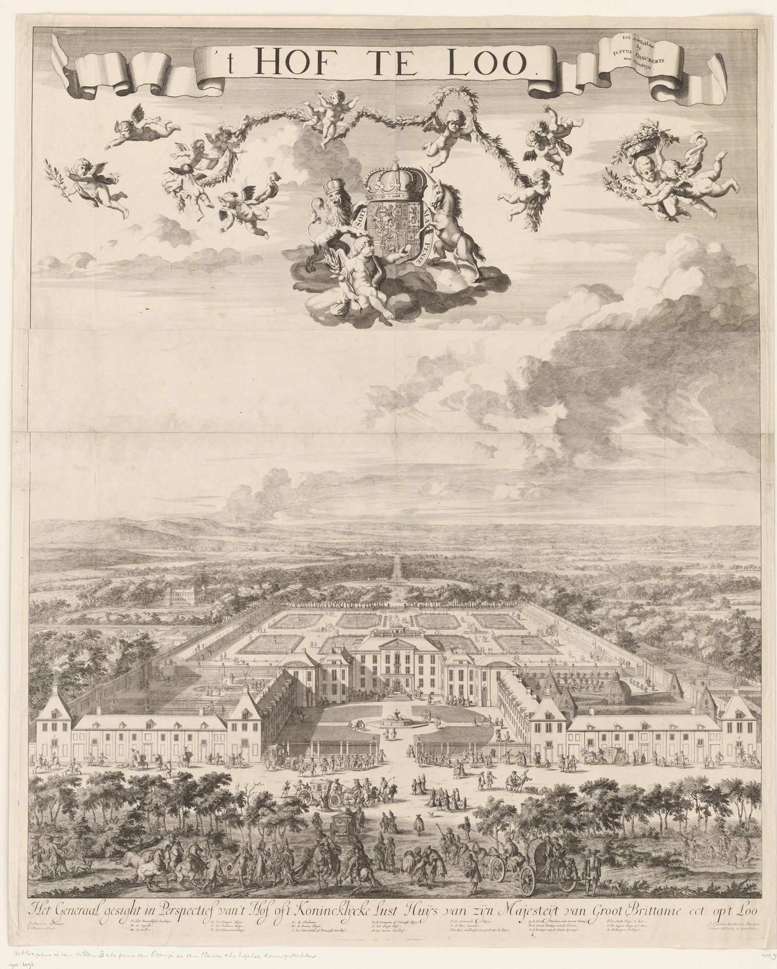 't Hof te Loo by Cornelis (I) Danckerts