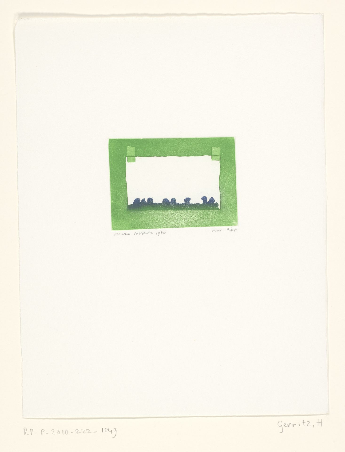 Groene rechthoek by Harrie A. Gerritz