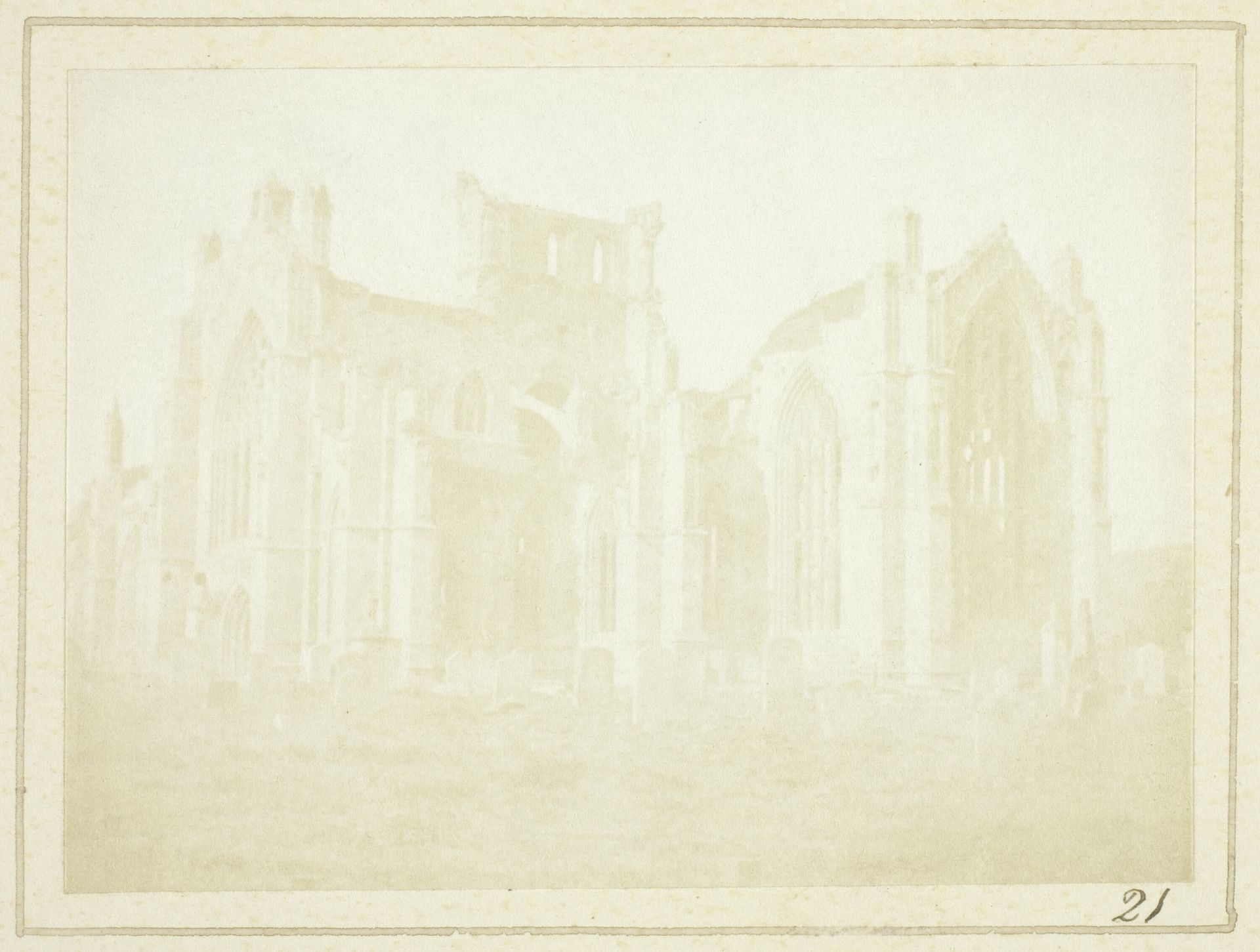 Melrose Abbey by William Henry Fox Talbot