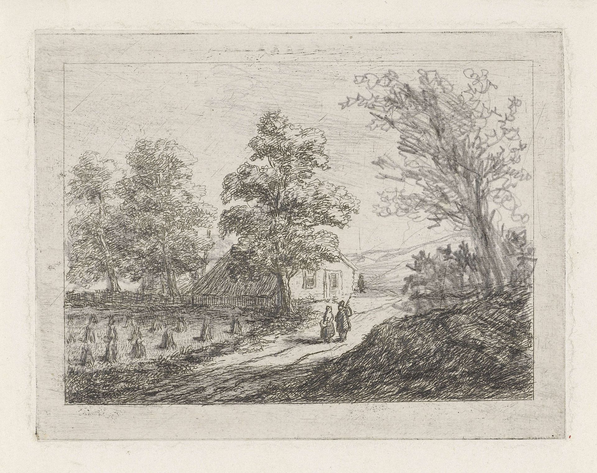 Heuvelachtig landschap by David van der (1804-1879) Kellen