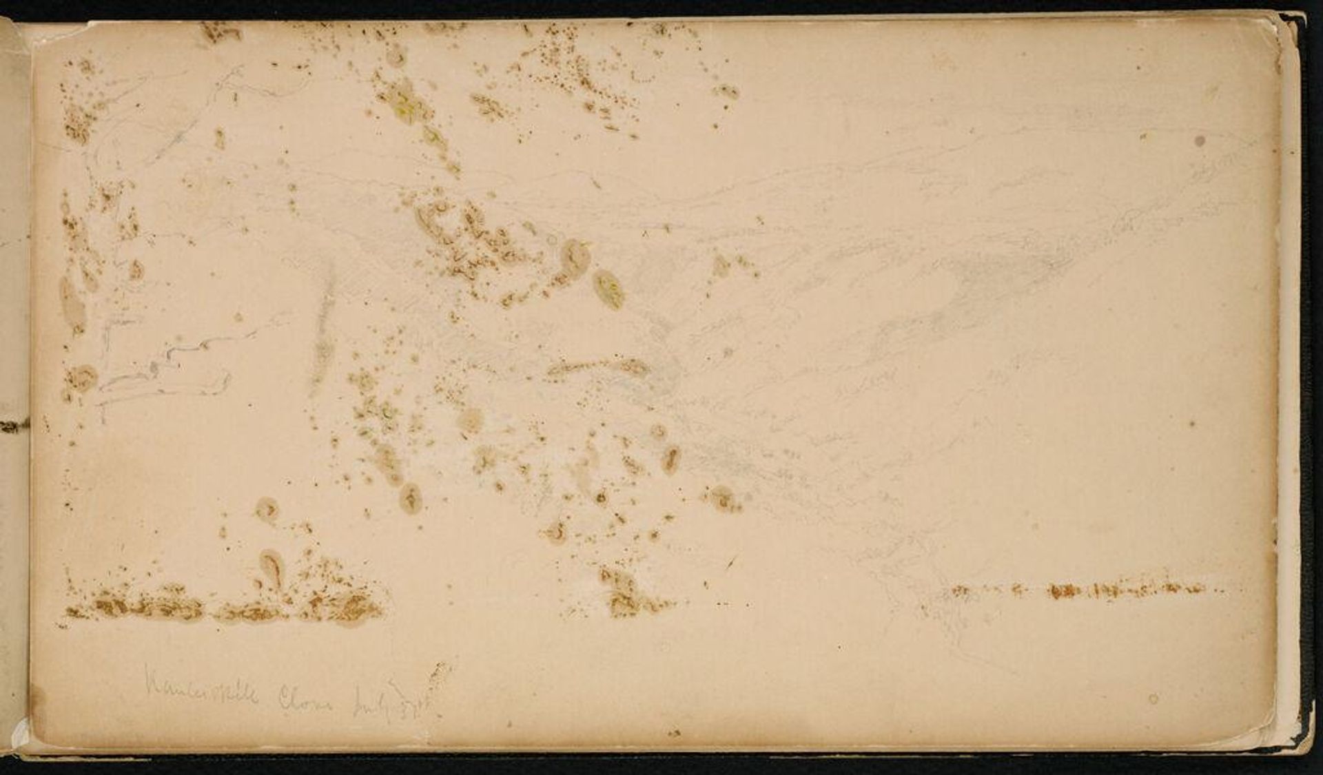 Kauterskill Clove, New York (recto and verso) by Sanford Robinson Gifford