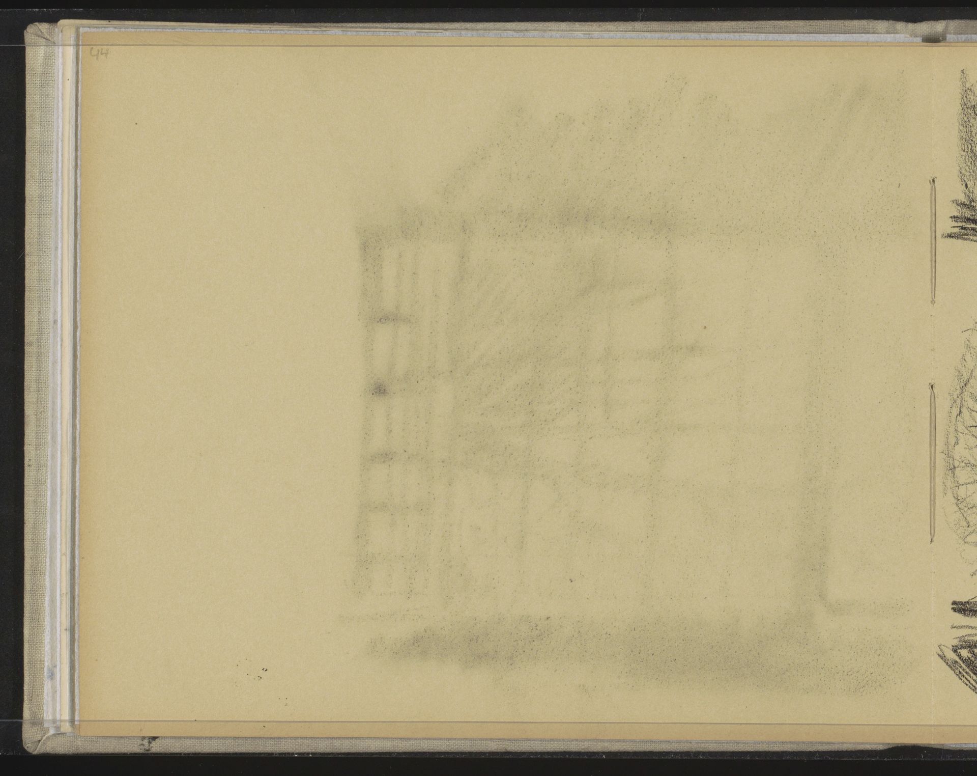 Abklatsch van de krijttekening op pagina 45 by Willem Witsen
