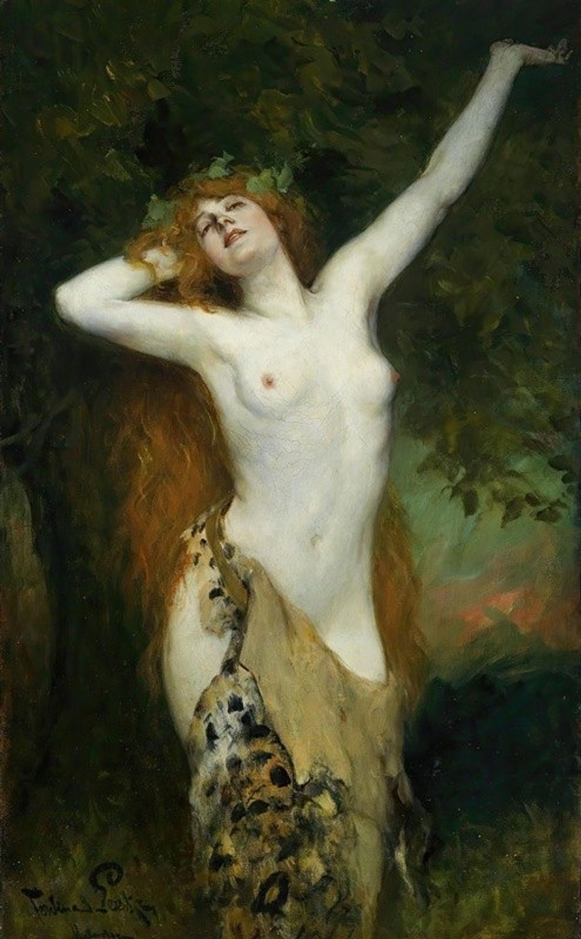 Bacchantin by Ferdinand Leeke