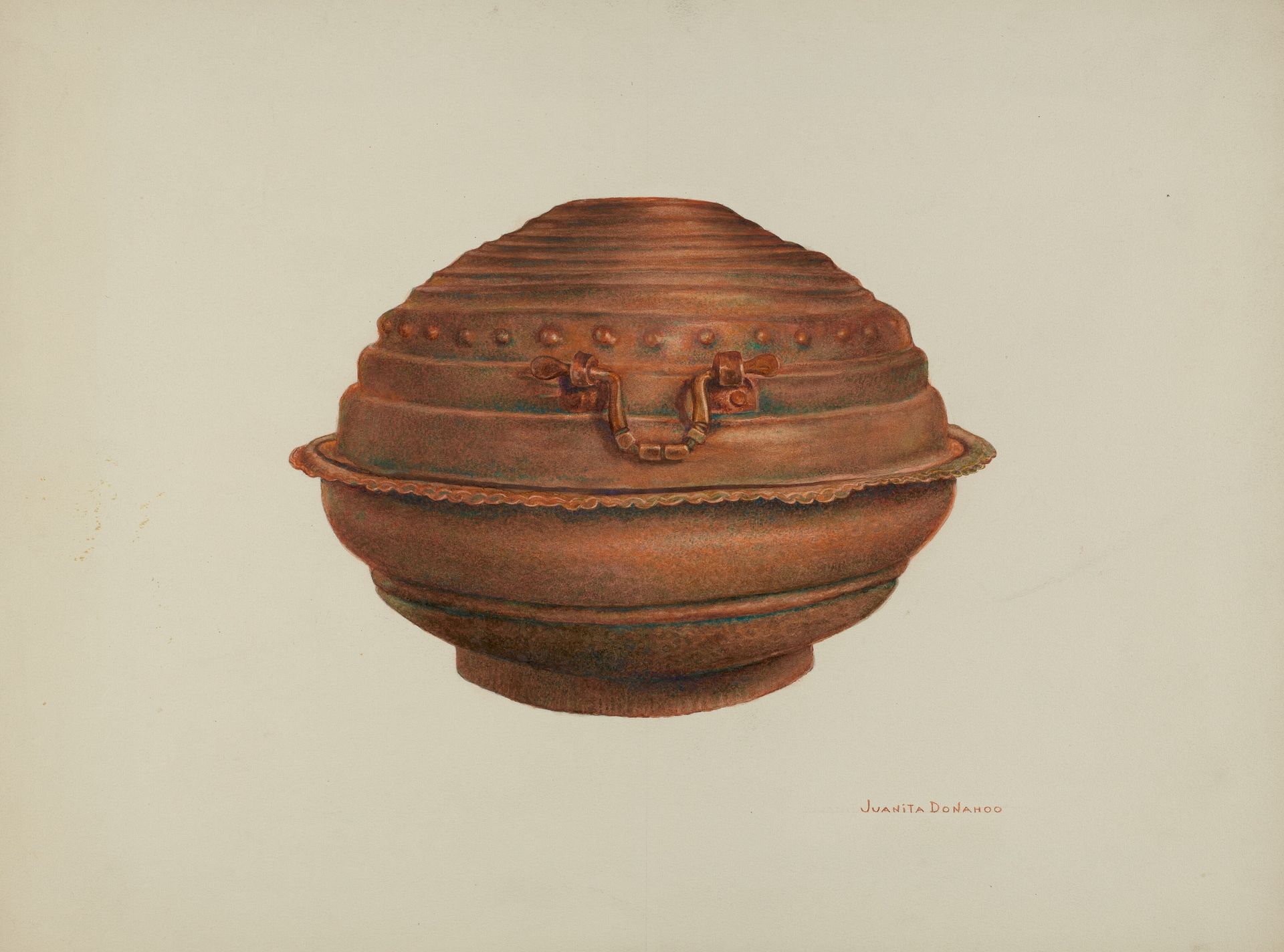 Copper Baptismal Font by Juanita Donahoo