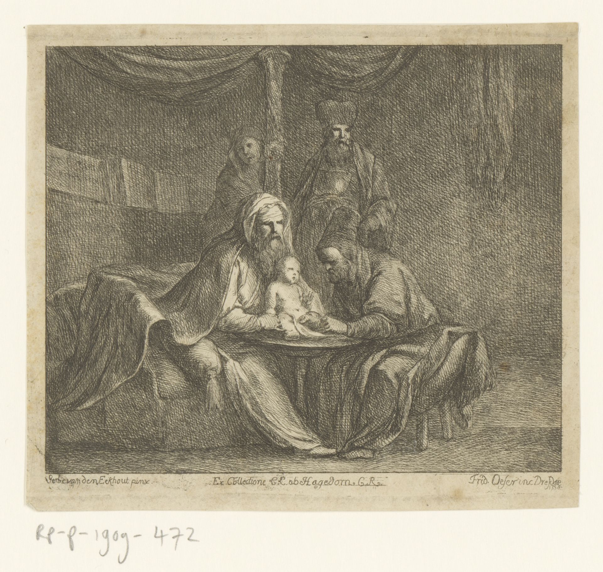 De besnijdenis van Christus by Adam Friedrich Oeser