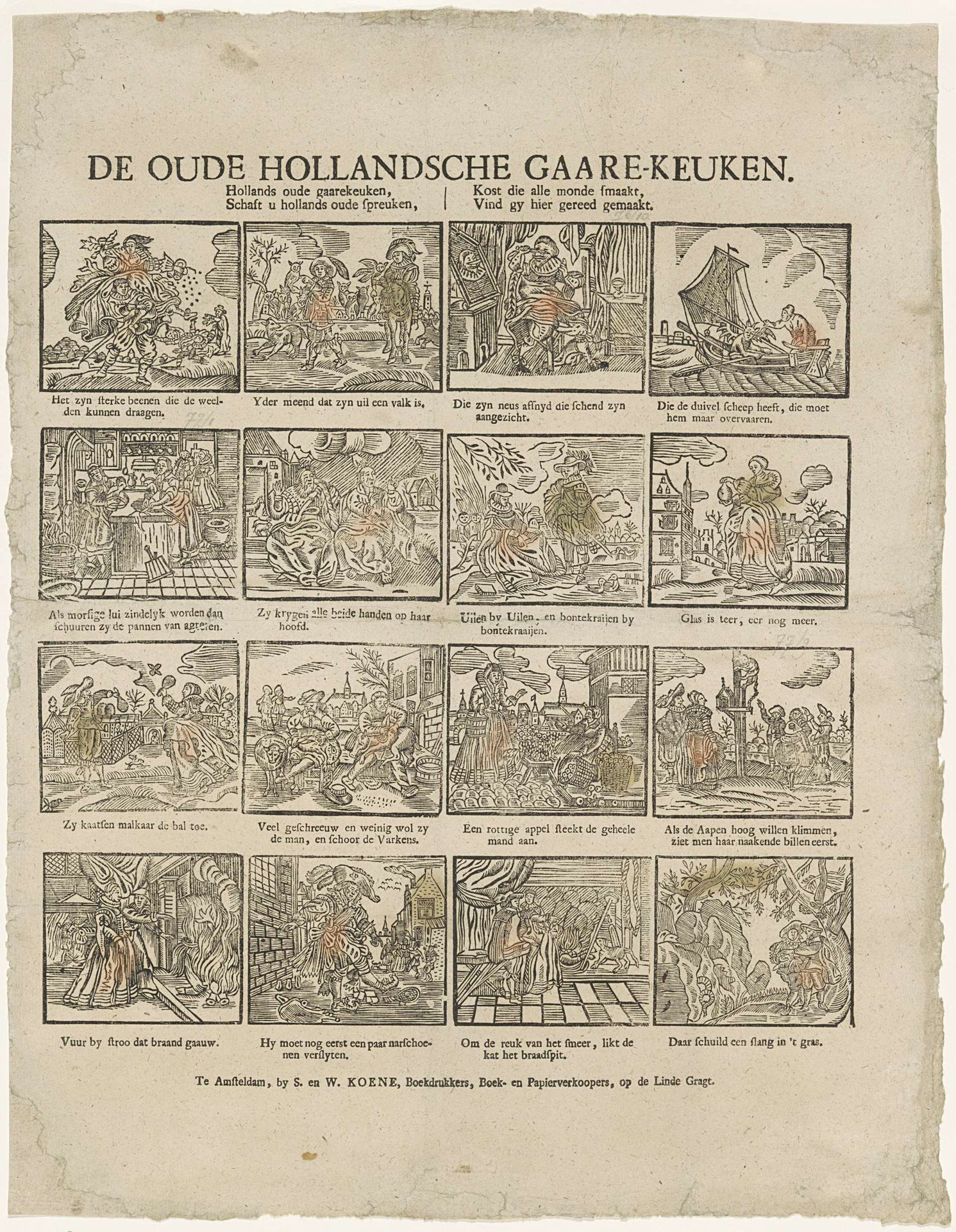 De oude Hollandsche gaare-keuken by S. & W. Koene