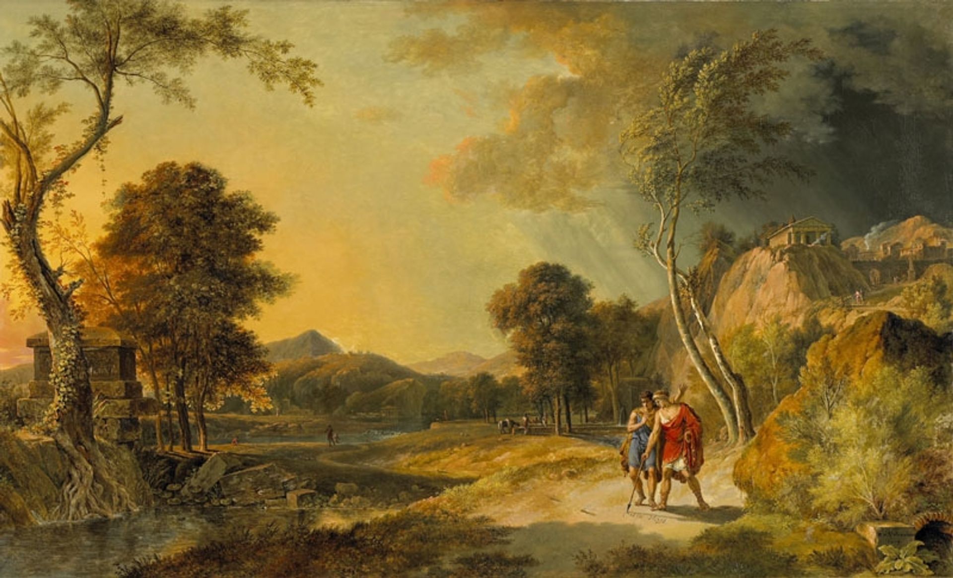 Paysage Historique Avec Démetrius Et Mithridate by Pierre-Henri de Valenciennes