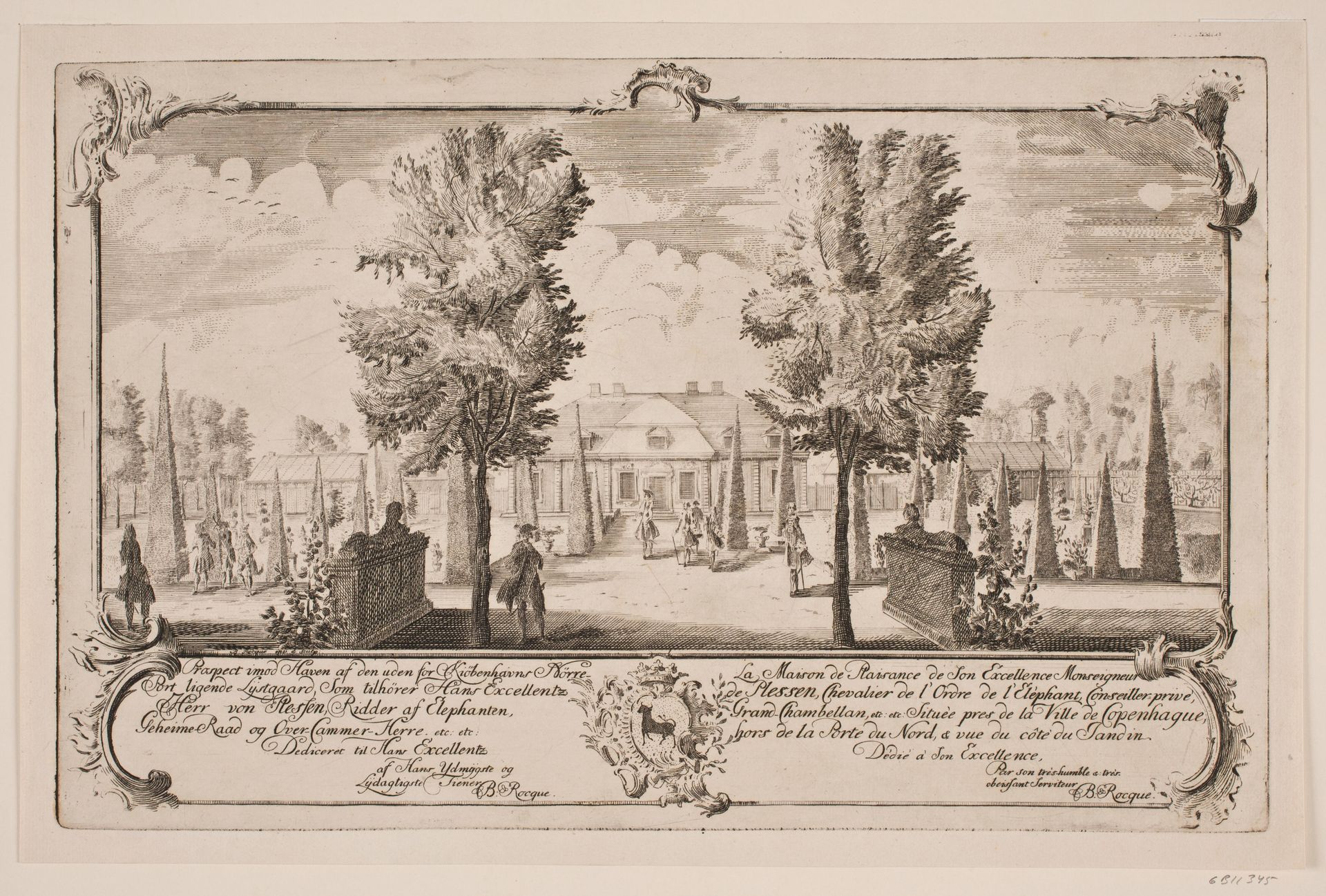 Blågård udenfor Nørreport by Bartholomæus Roque