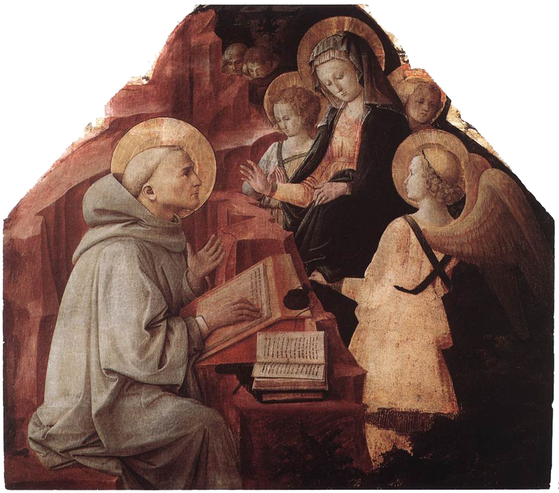 The Virgin Appears to St. Bernard by Filippo Lippi