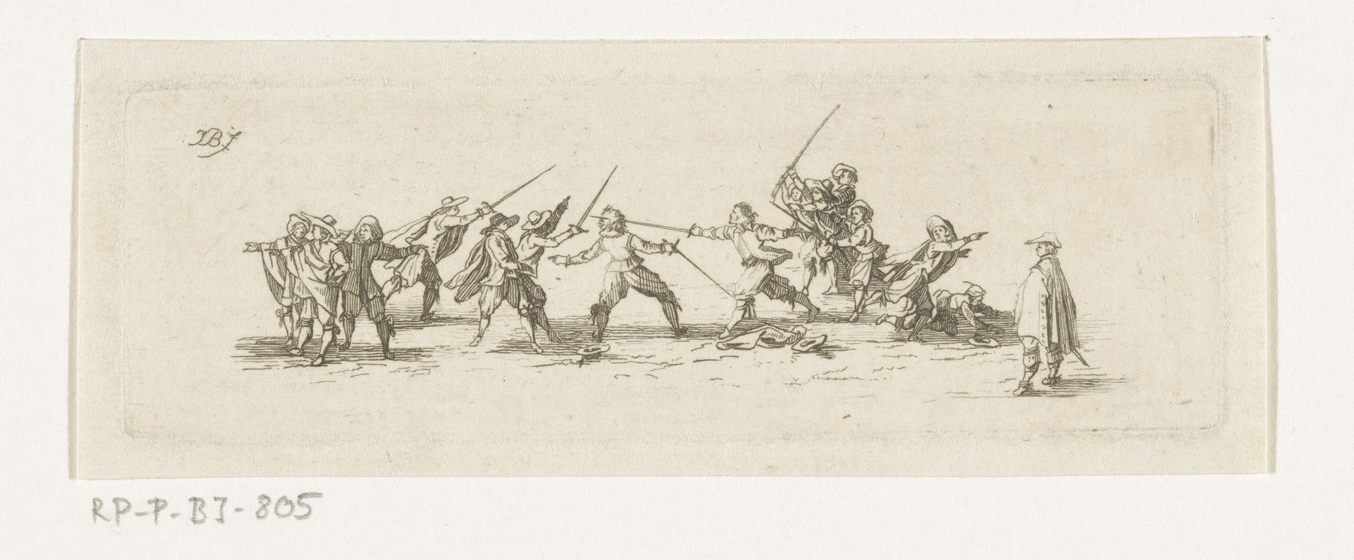 Duel met omstanders by Joannes Bemme