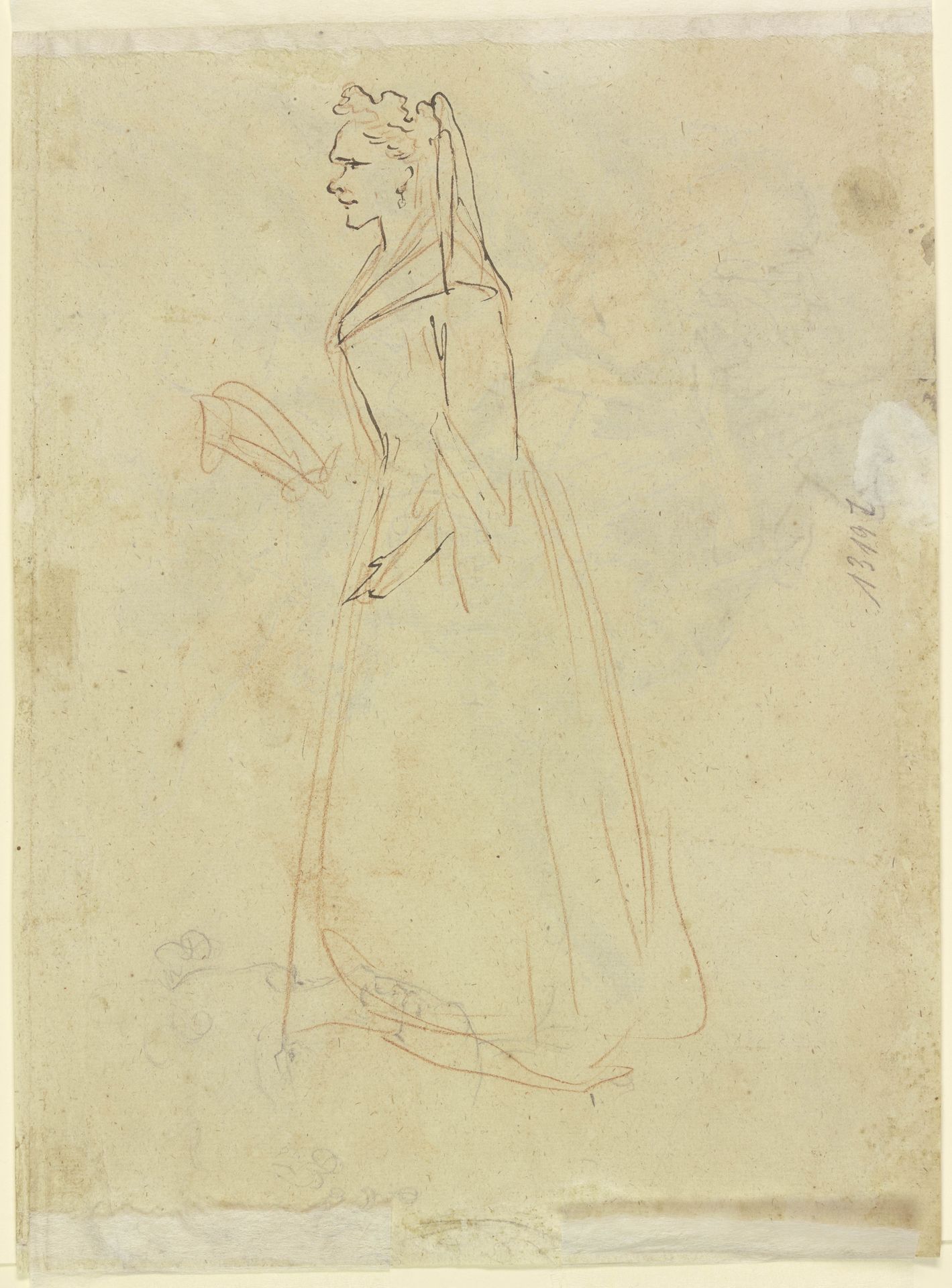 Young woman, female head by Gaspare Diziani