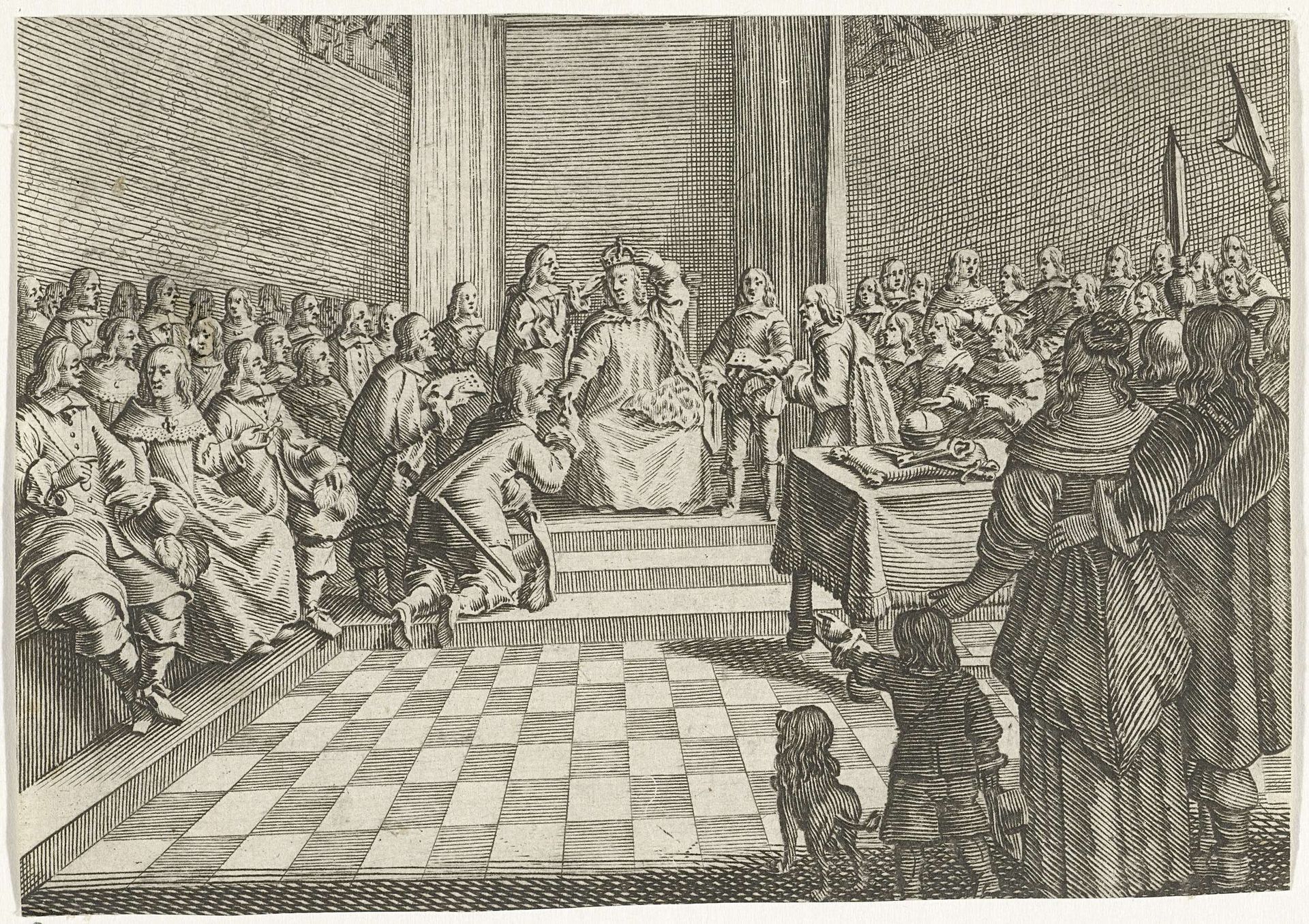 Een kroning by Christiaan Hagen