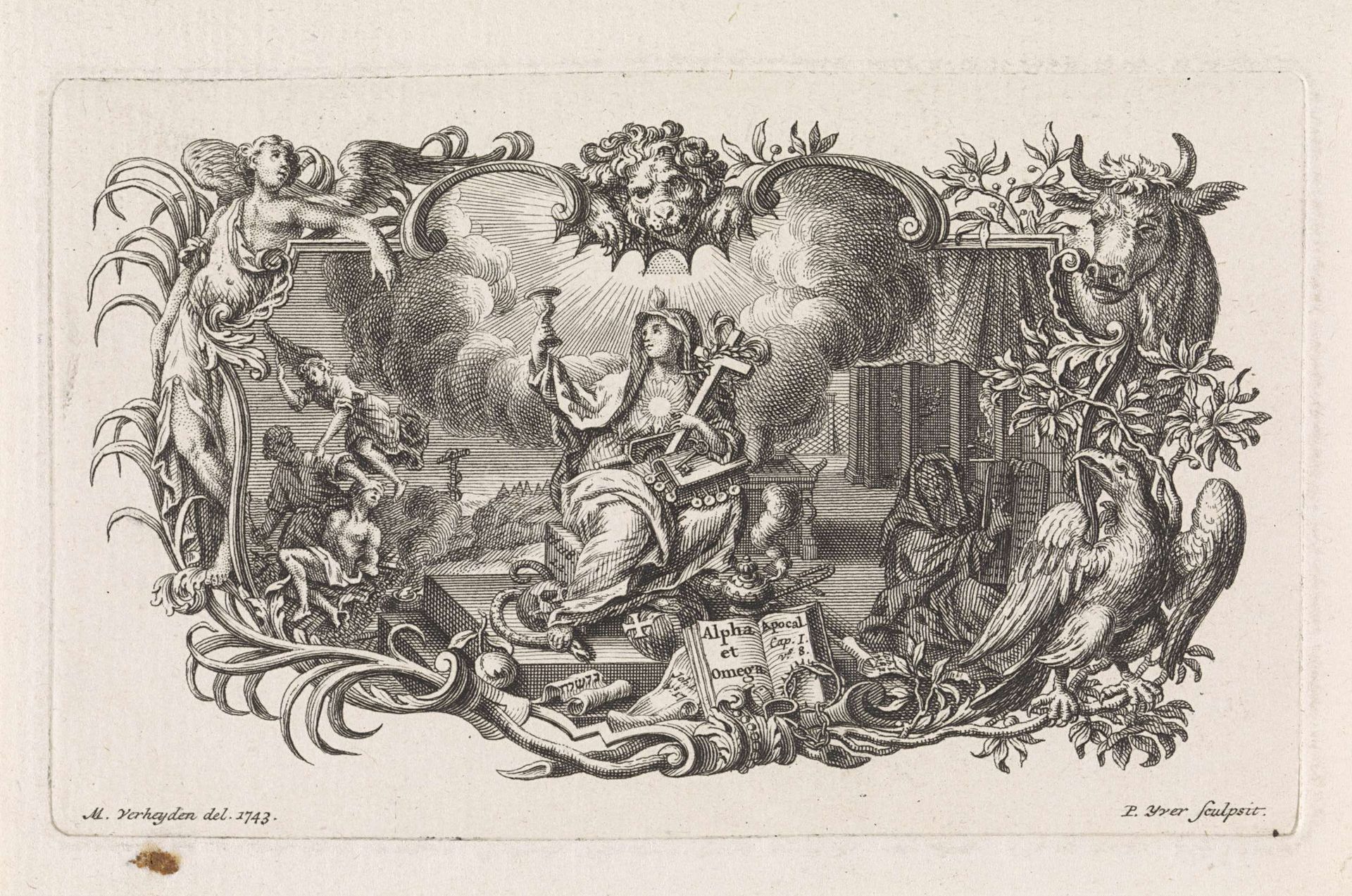 Allegorie op het christelijk geloof by Pieter Yver