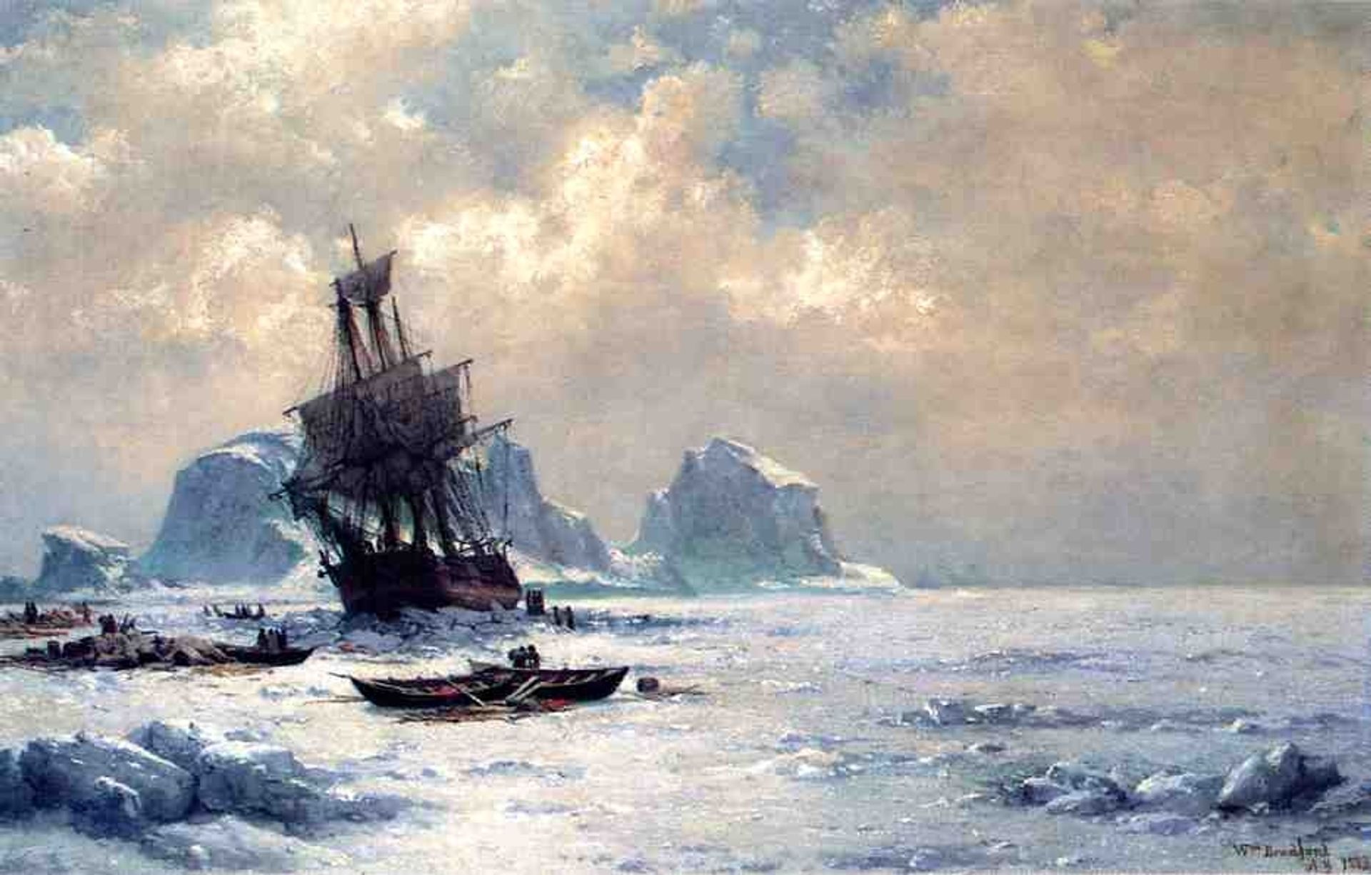 Caught in the Ice by William Bradford