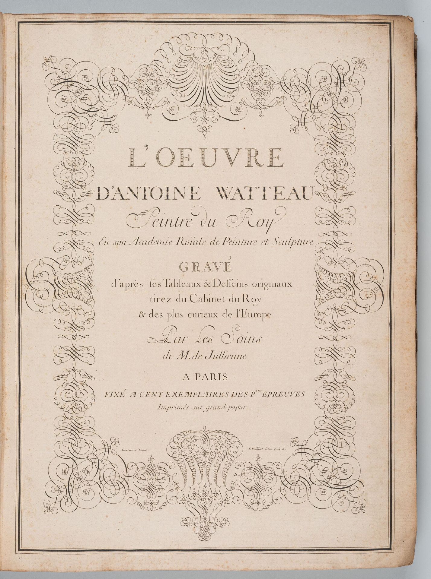 Title, L'Oeuvre d'Antoine Watteau, Peintre du Roy by FranÃ§ois Baillieul