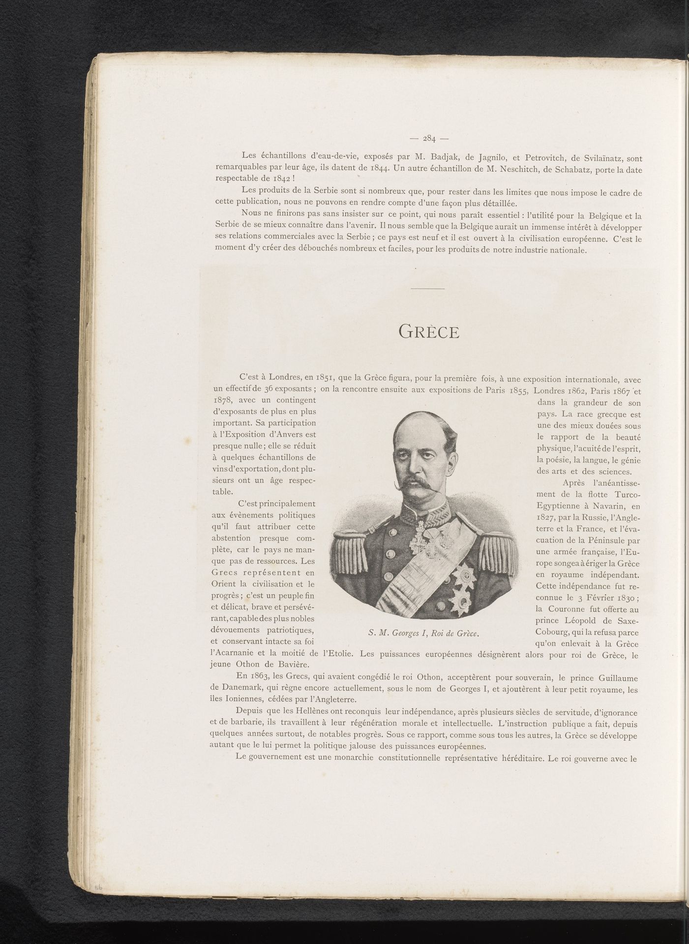 Portret van koning George I van Griekenland by Anonymous