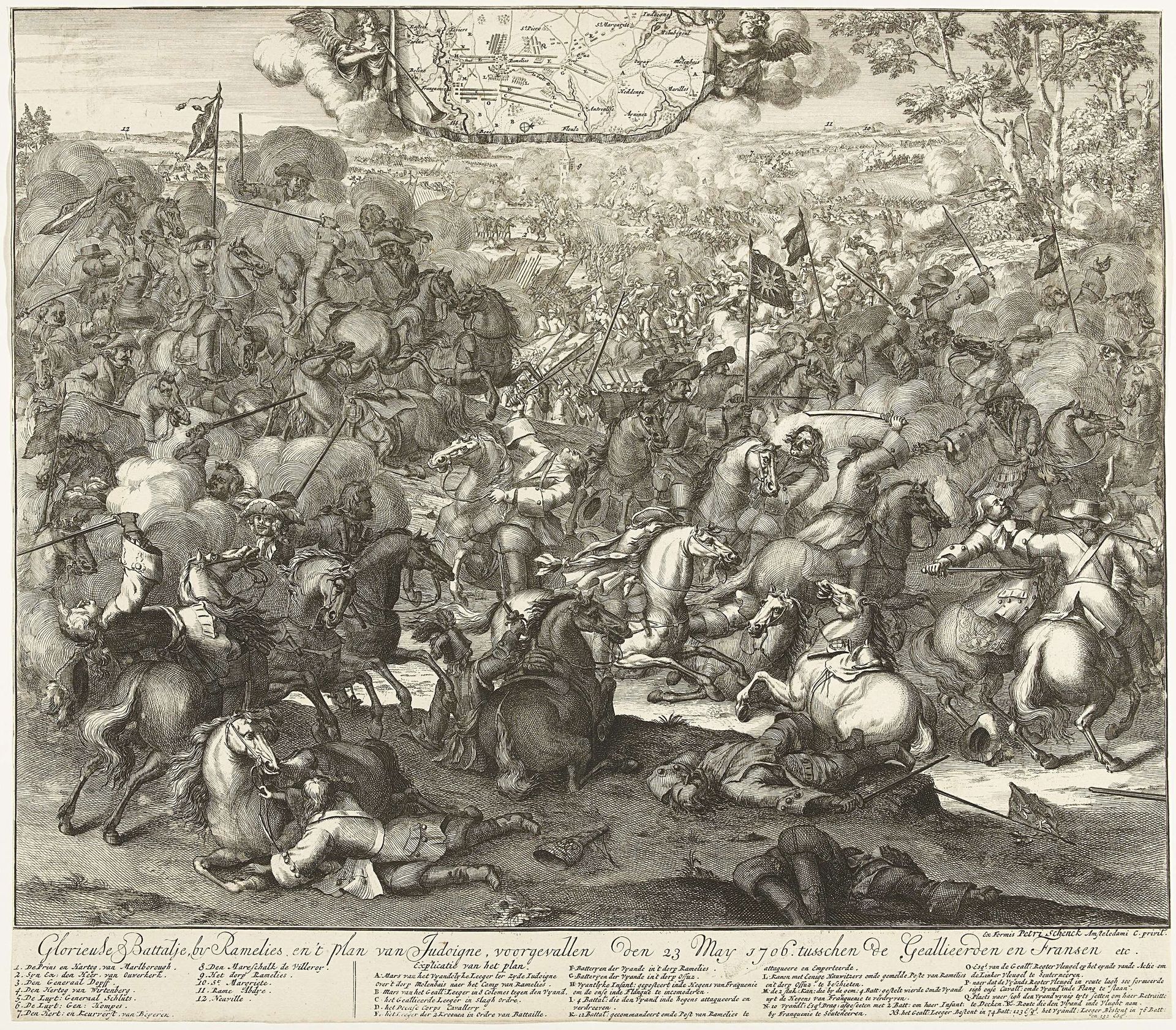 Slag bij Ramillies, 1706 by Anonymous