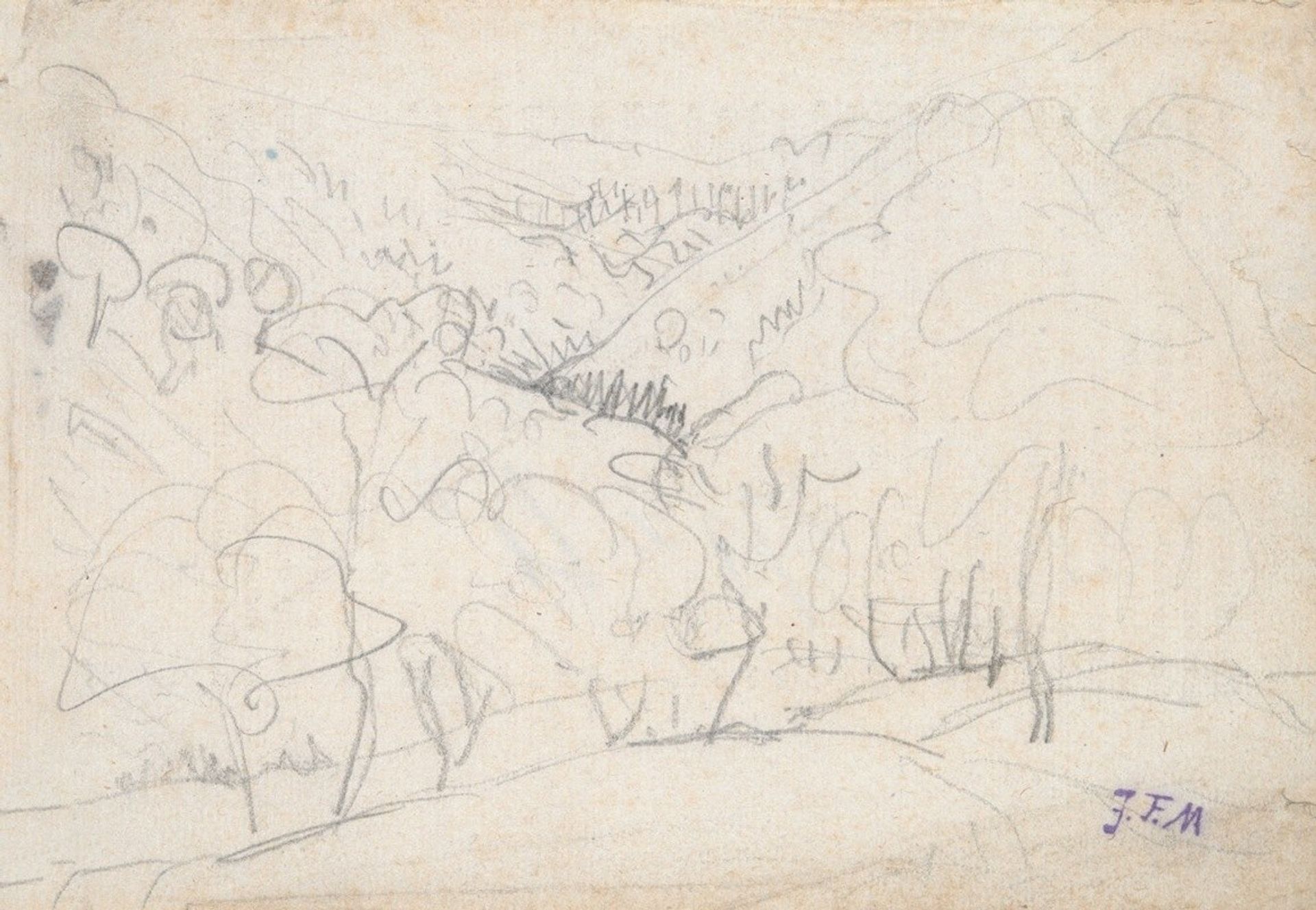 Valley Near Vichy by Jean-François Millet