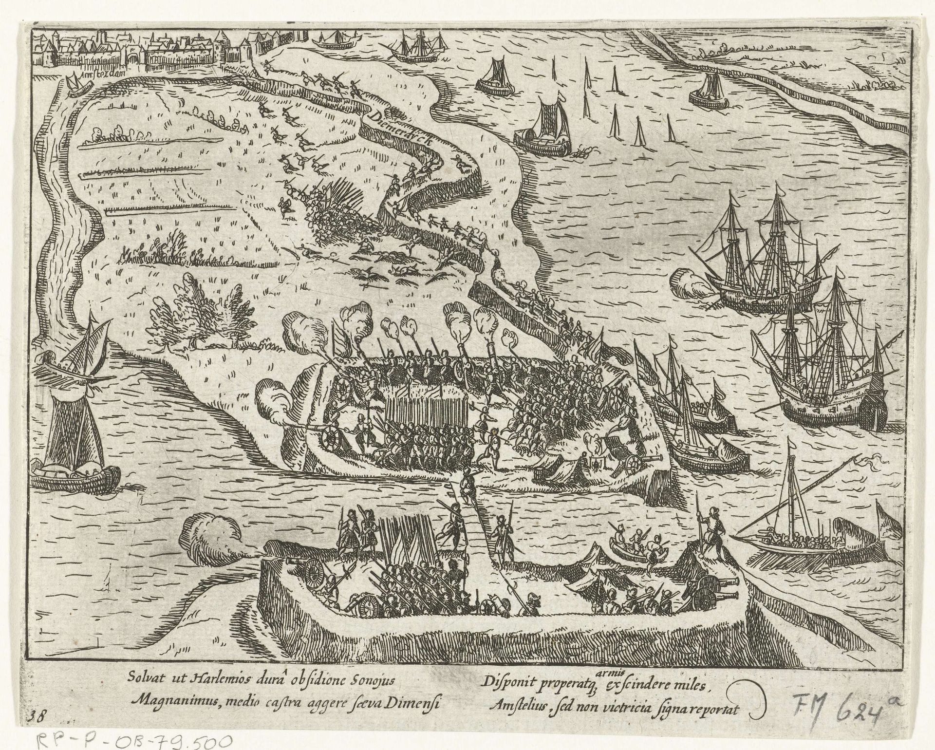 Slag op de Diemerdijk, 1573 by Anonymous