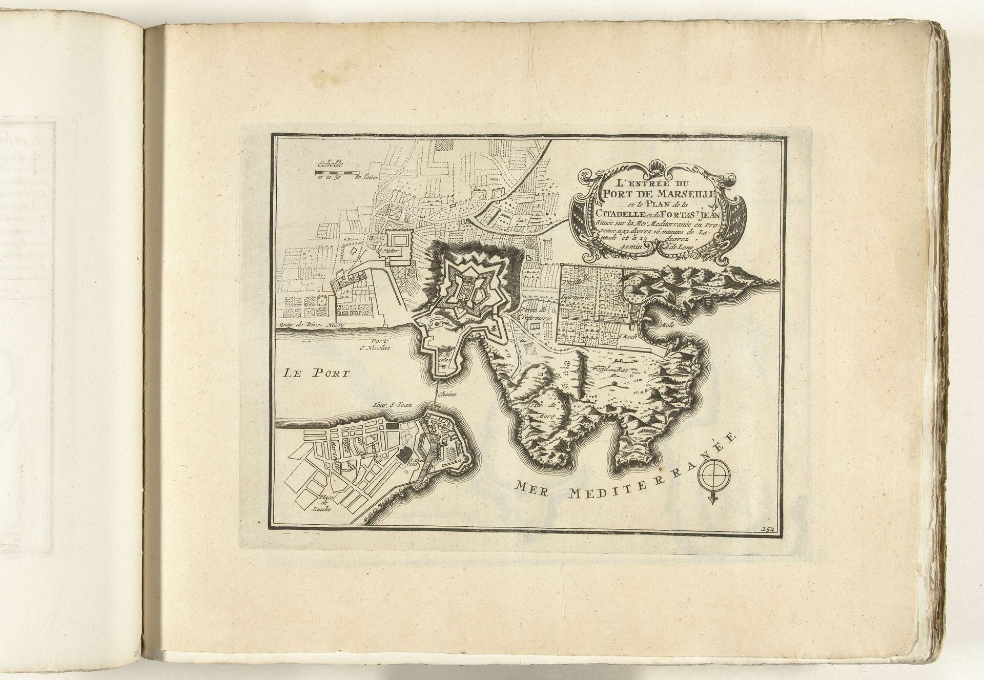 Plattegrond van de haven van Marseille, ca. 1702 by Anonymous