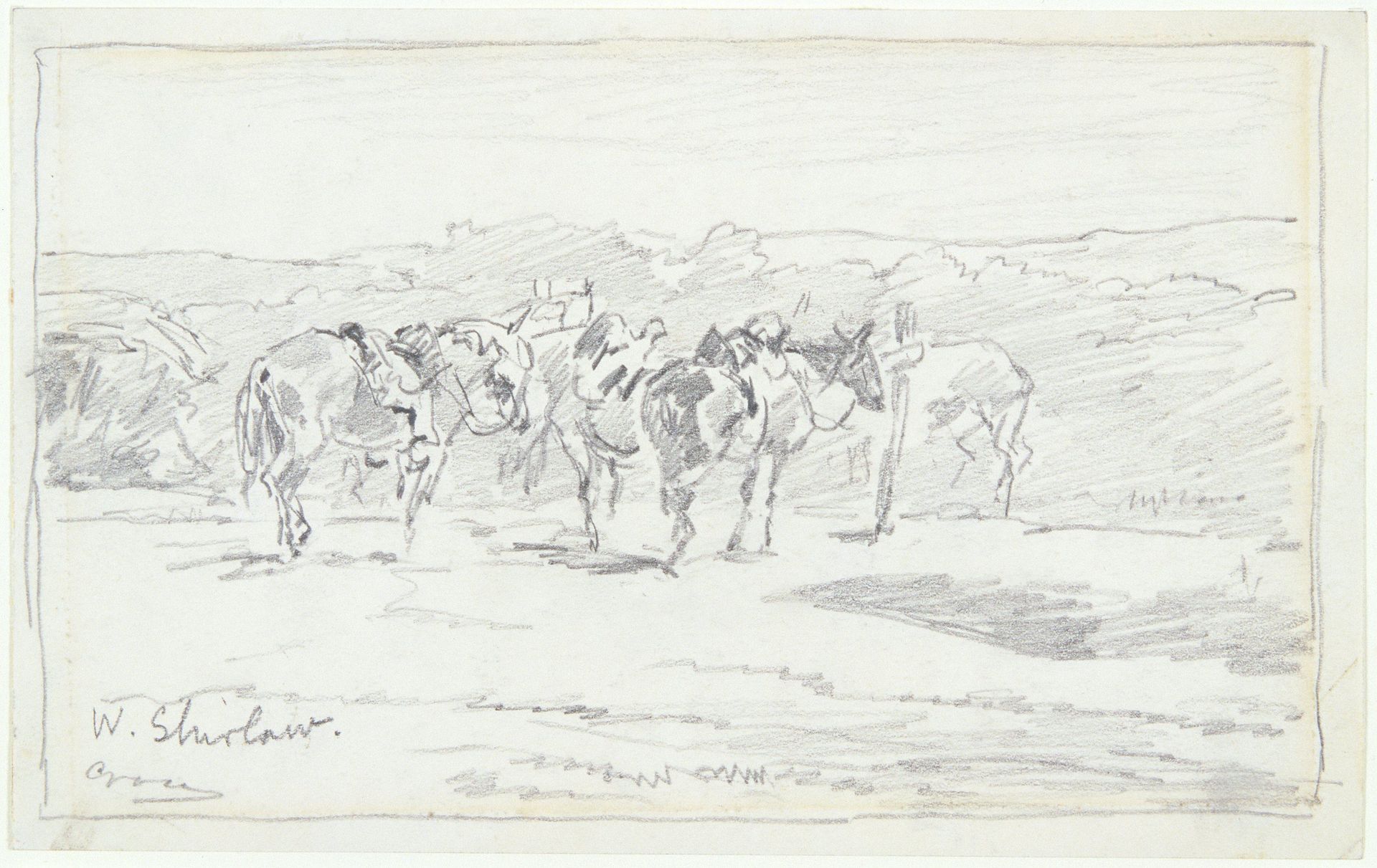Sketch made on Indian Reservation by Walter Shirlaw