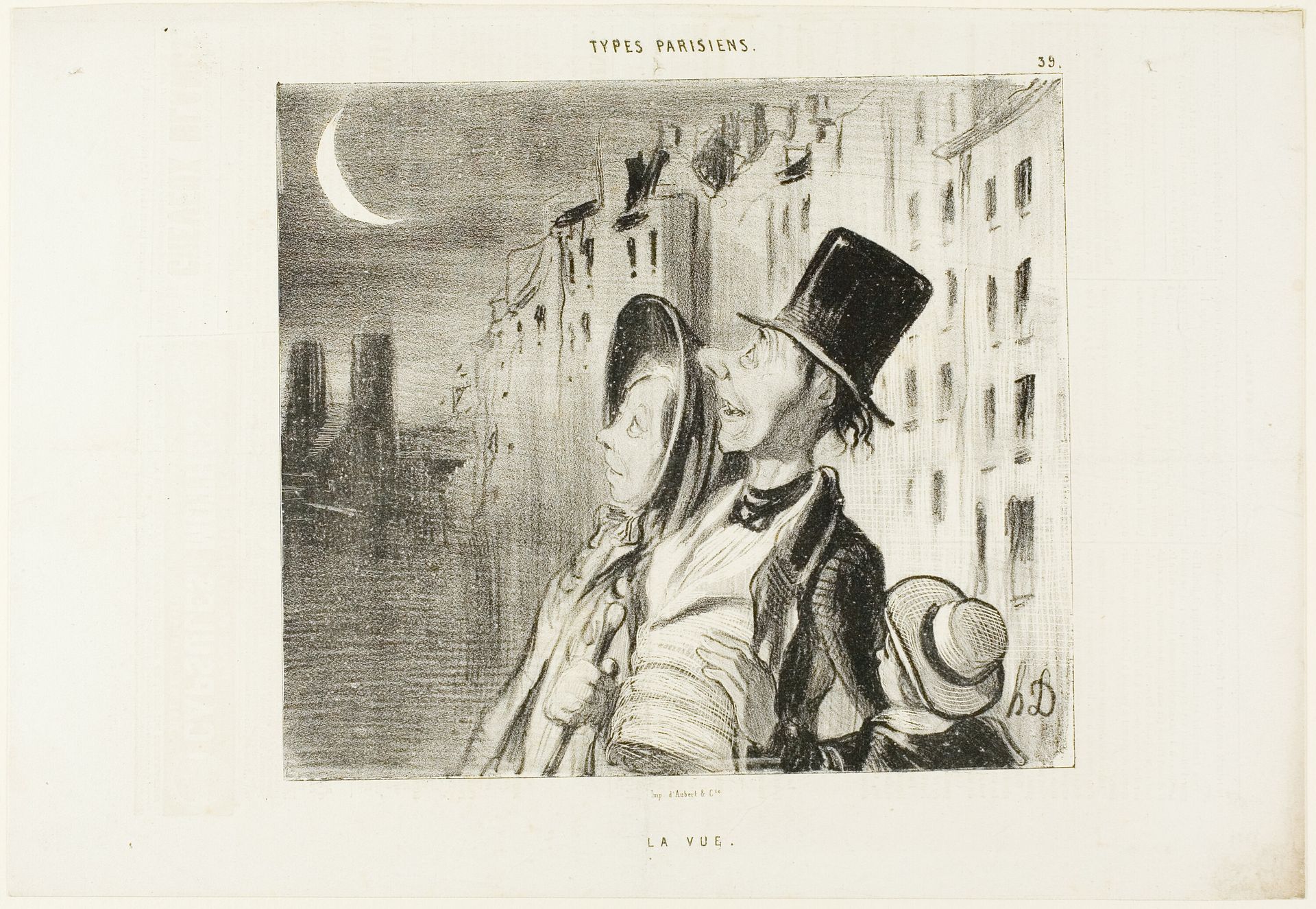 Sight, plate 39 from Types Parisiens by Honoré Daumier