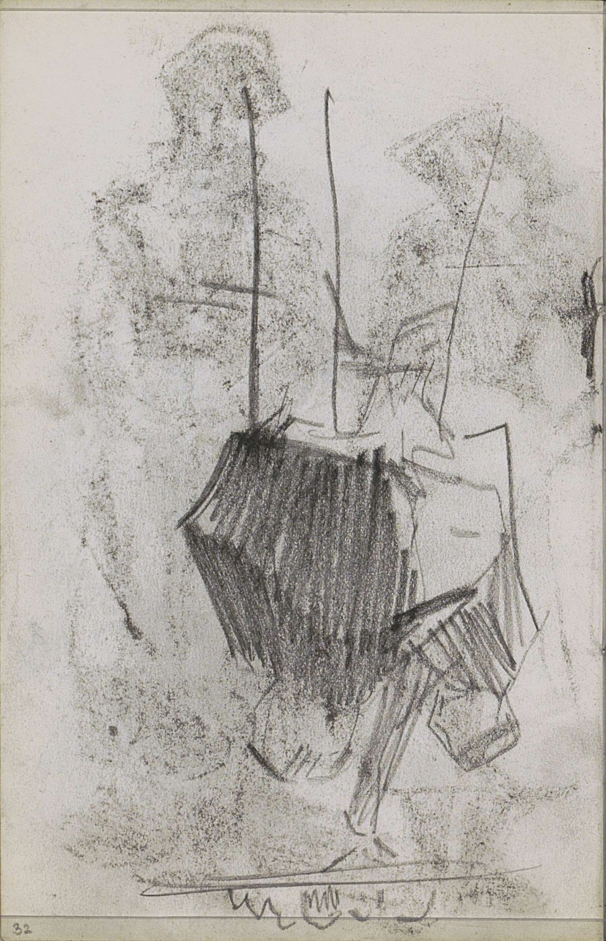 Twee figuurstudies by Isaac Israels