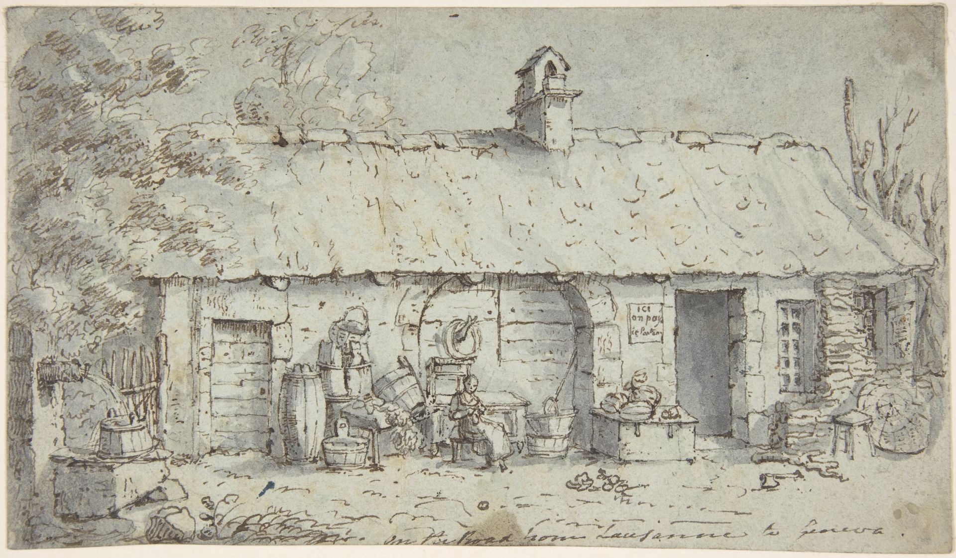 Cottage on the Road from Lausanne to Geneva by Joseph Farington