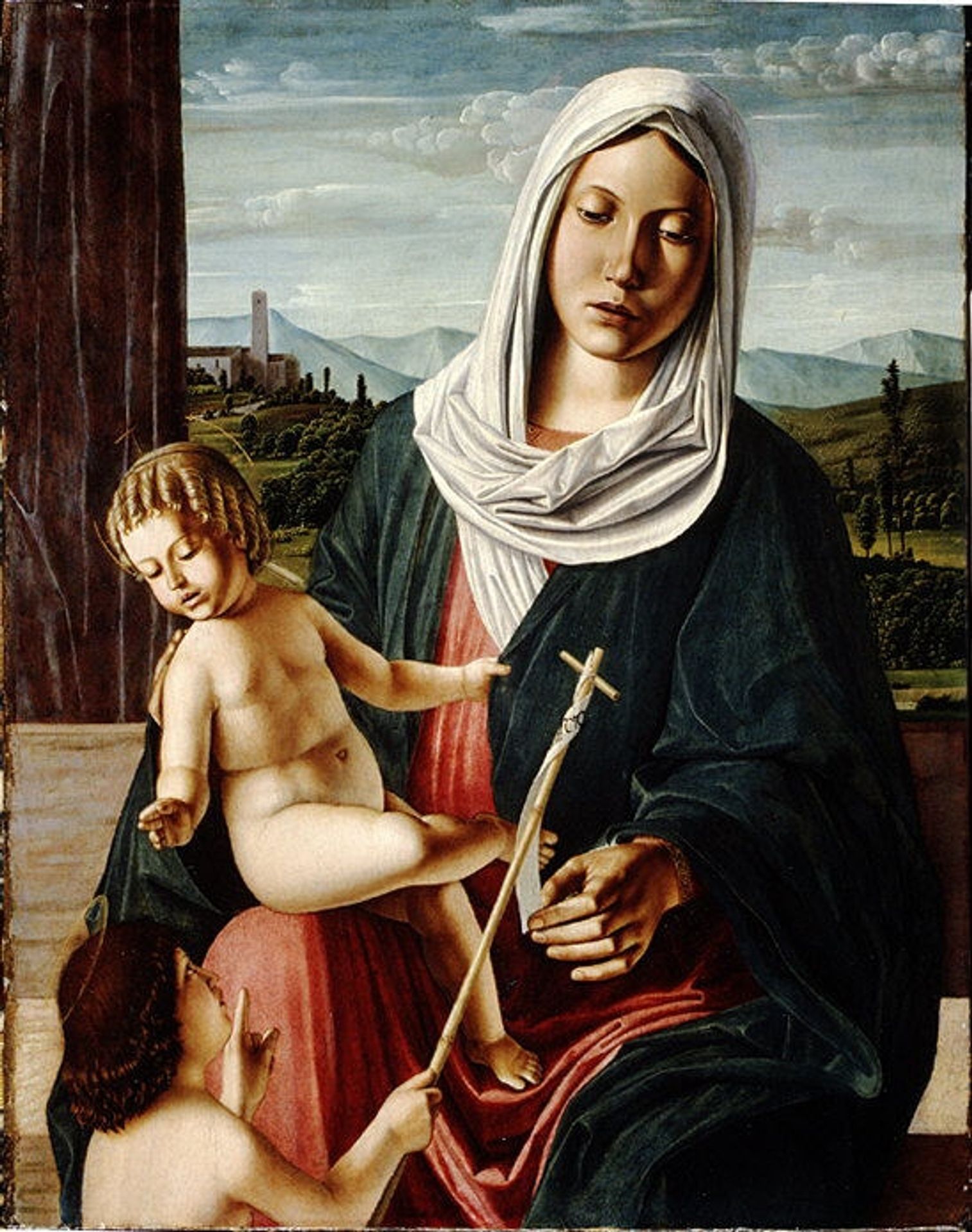 Madonna and Child with the Infant Saint John the Baptist by Michele da Verona