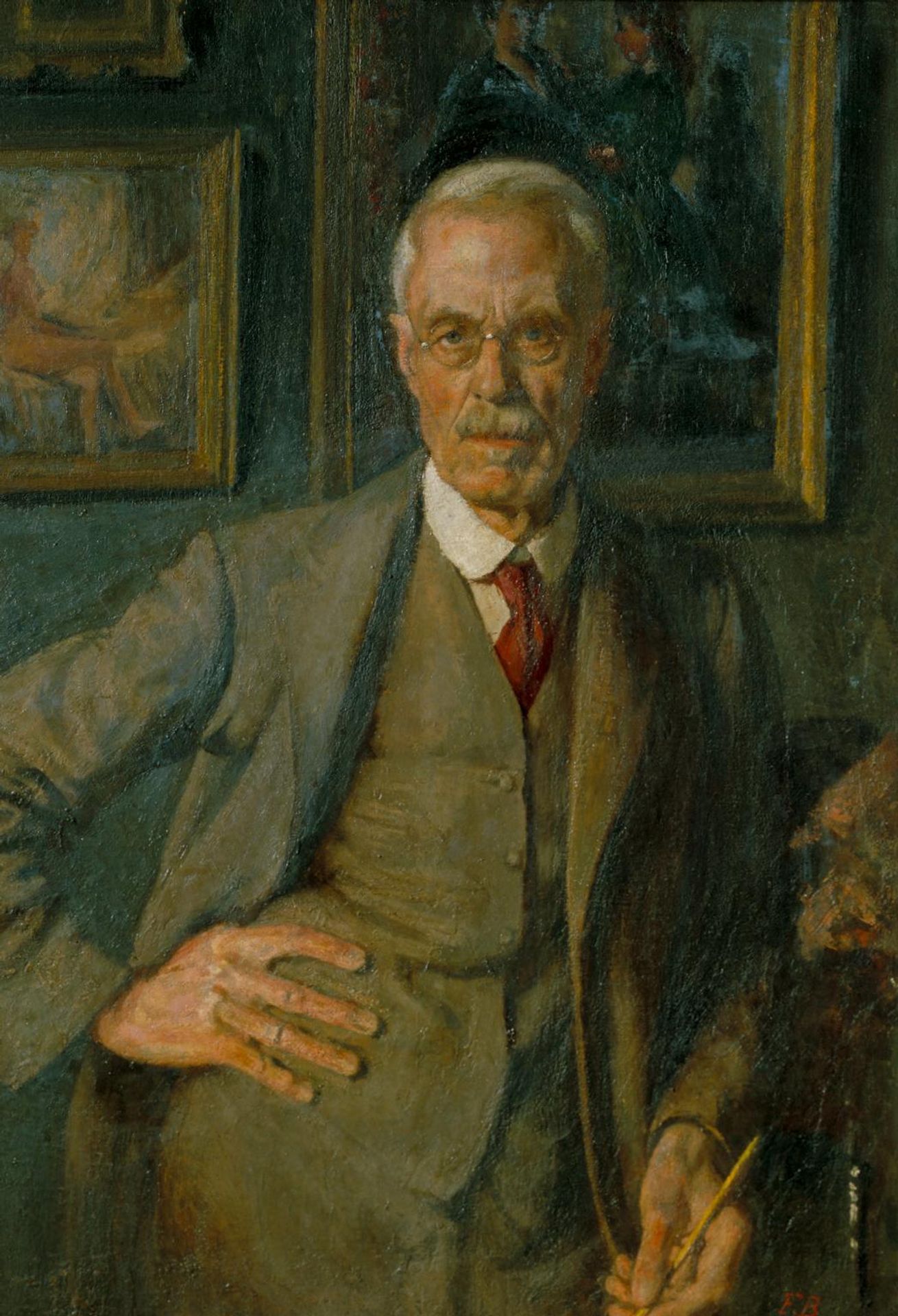 Portrait of the Painter by  Frederick Brown