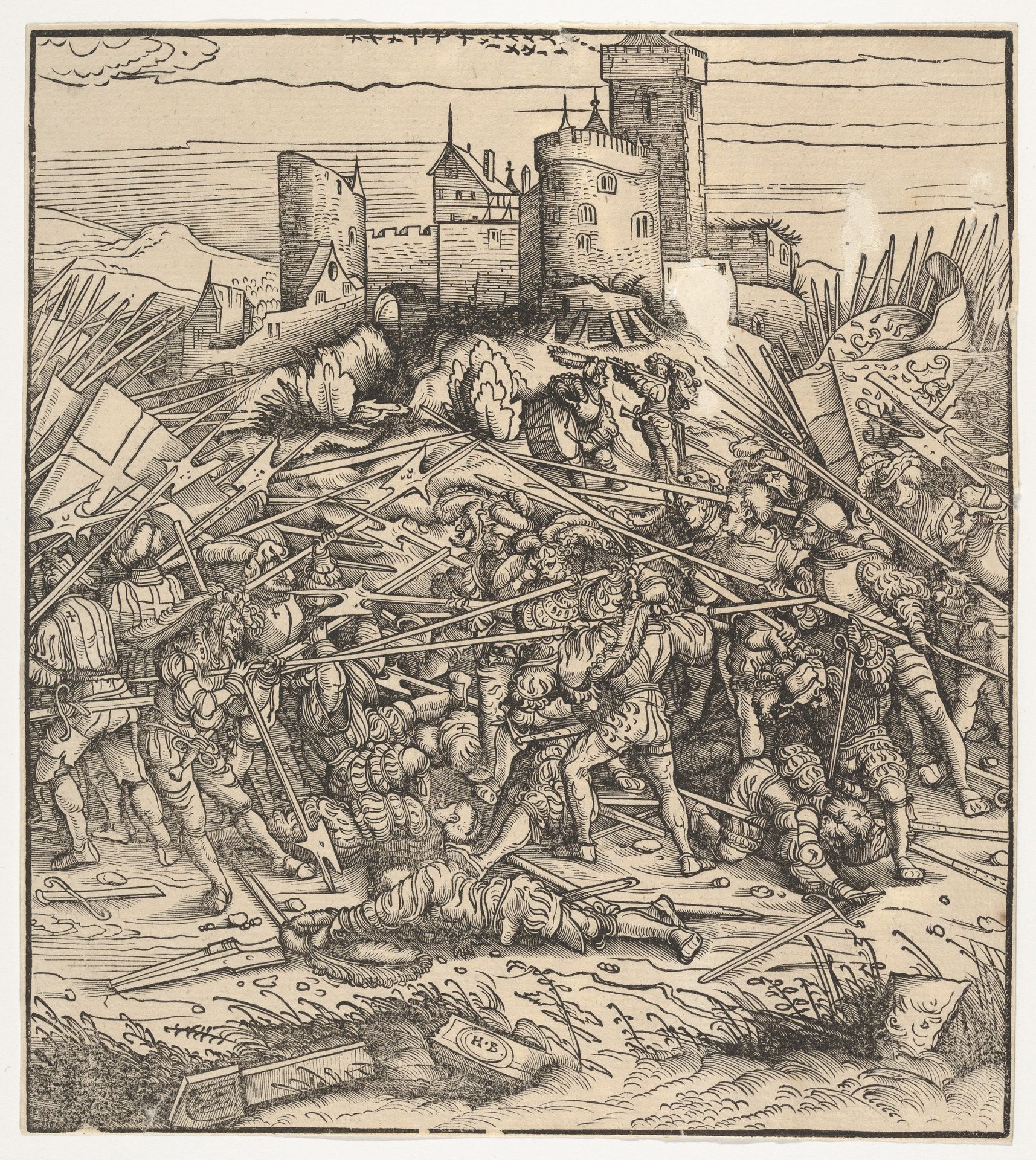 The Battle Near Naples, from "Der Weisskunig" by Hans Burgkmair