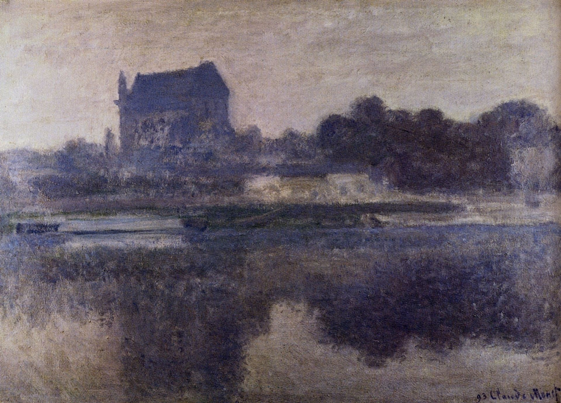 Vernon Church in Fog by Claude Monet