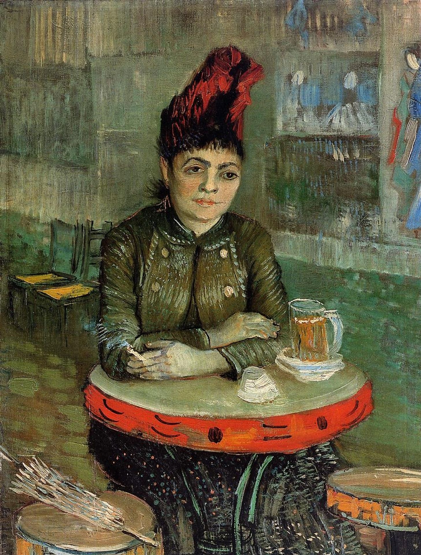 Woman in the 'Cafe Tambourin' by Vincent van Gogh