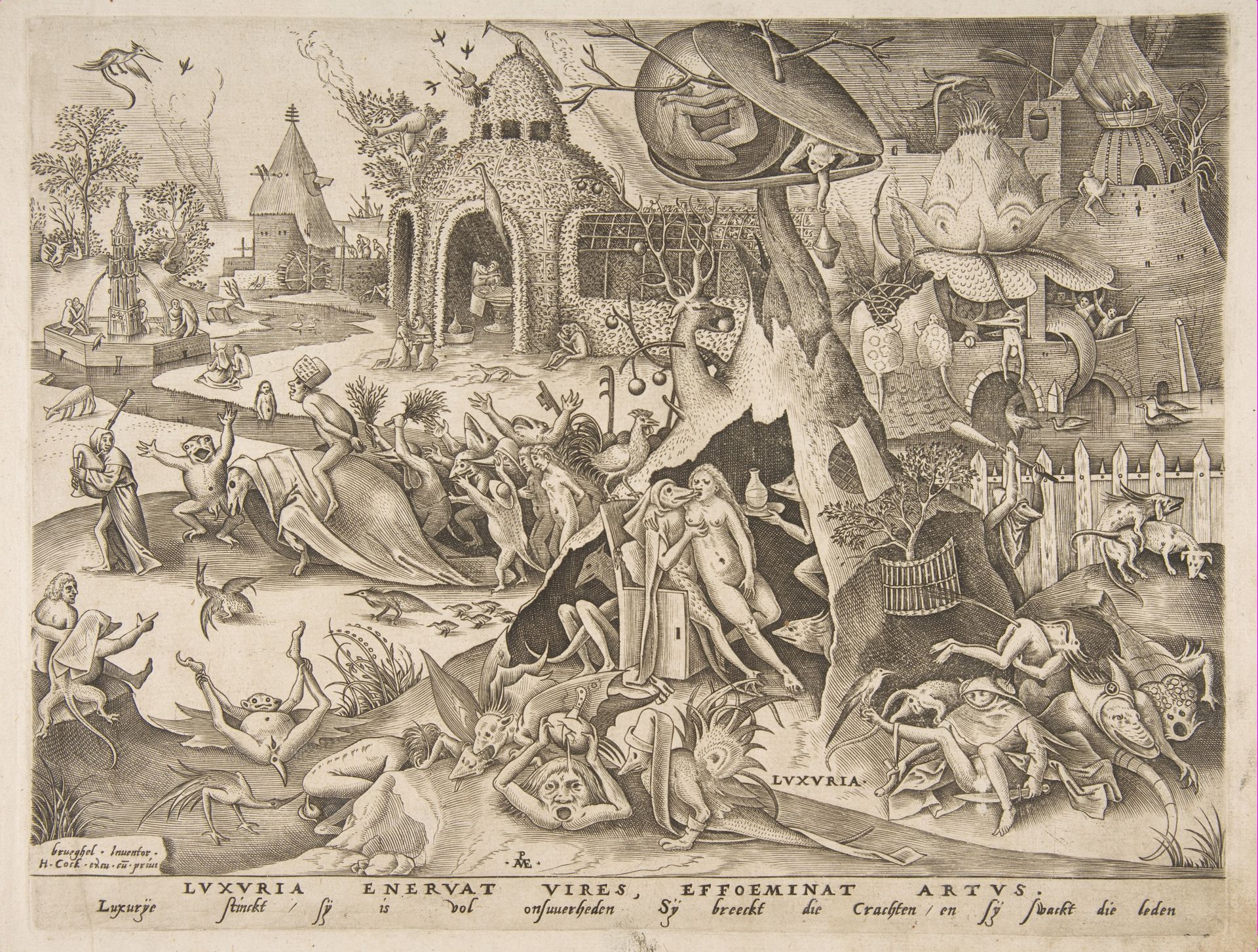 Lust (Luxuria) from The Seven Deadly Sins by Pieter van der Heyden
