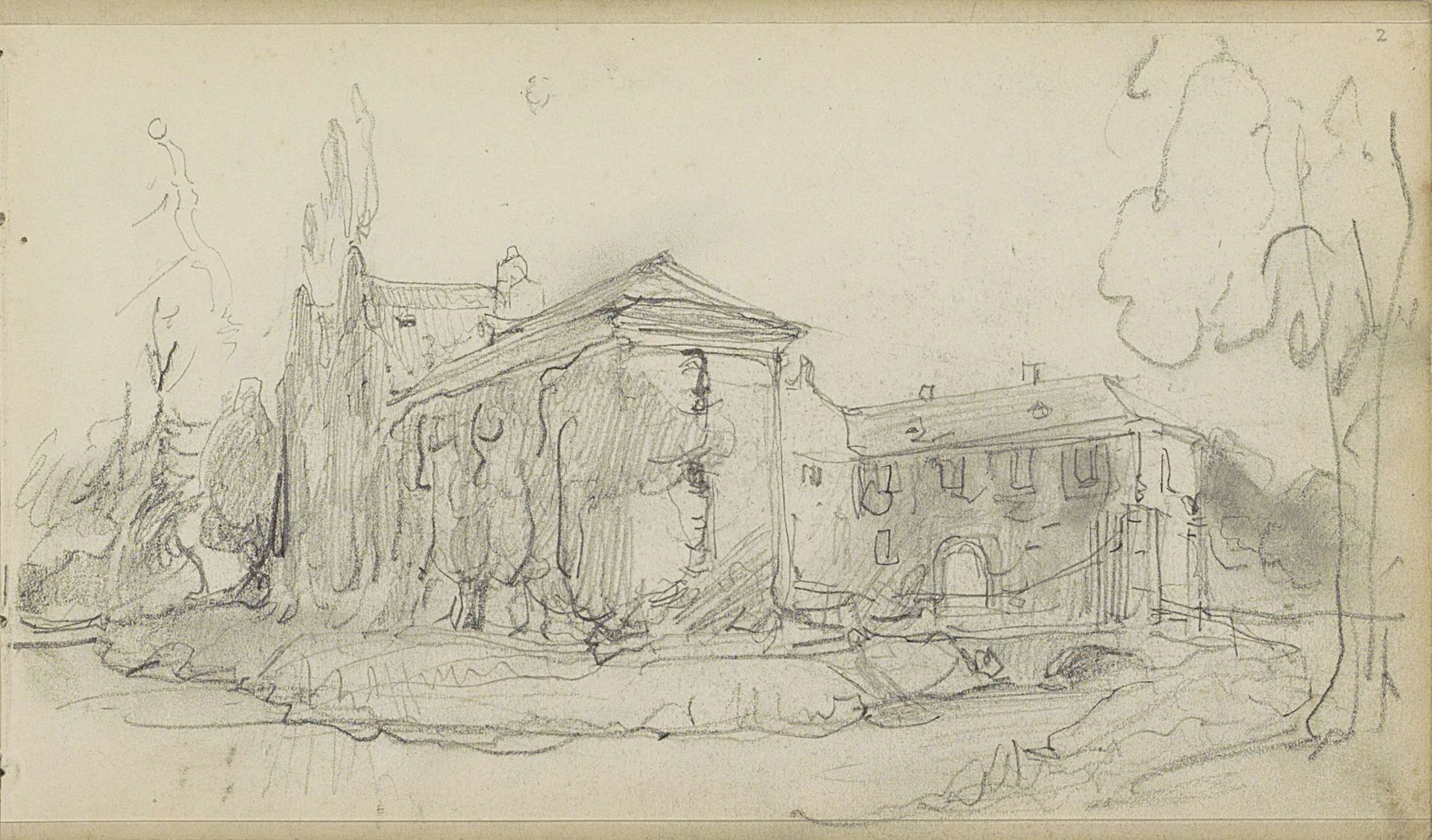 Paleis Noordeinde in Den Haag by Johannes Bosboom