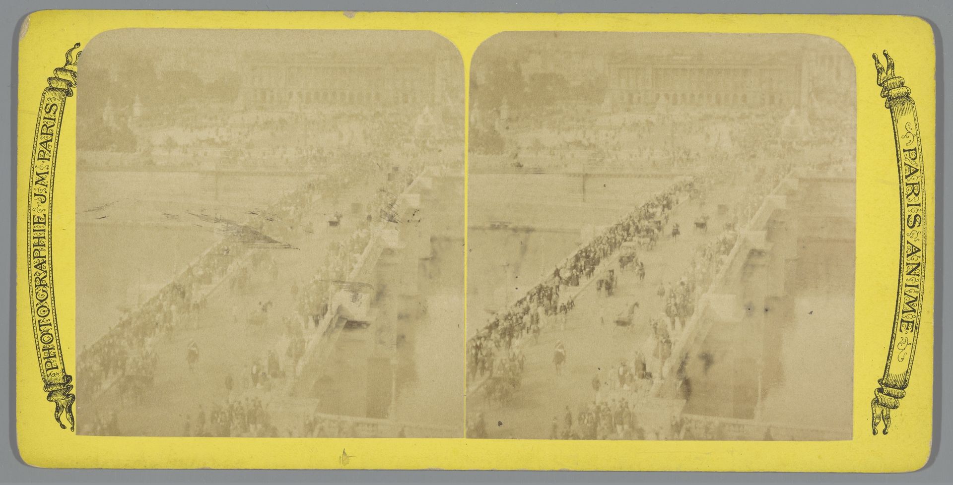 Gezicht op de Pont de la Concorde in Parijs by Jules Marinier