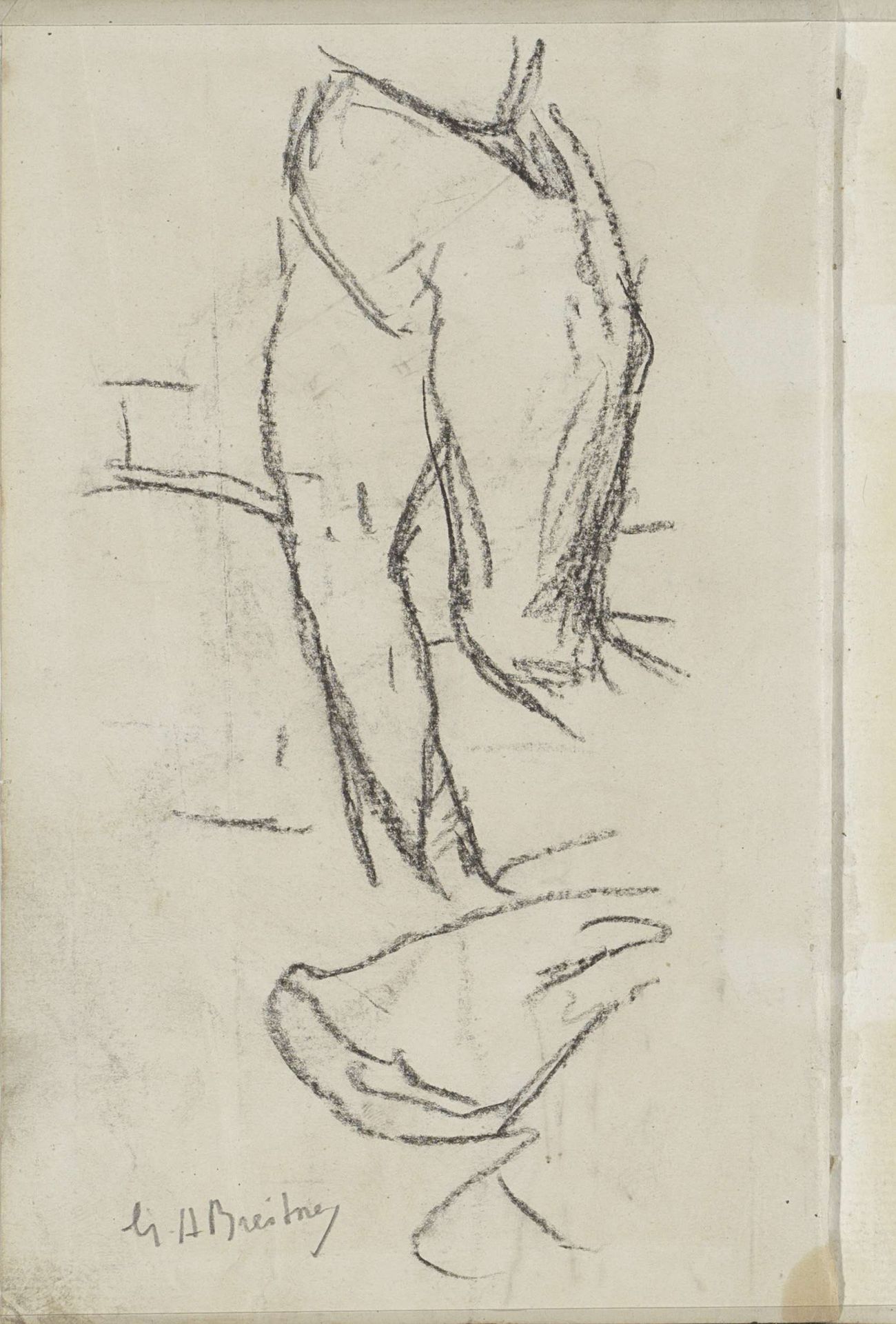 Standing Female Nude by George Hendrik Breitner