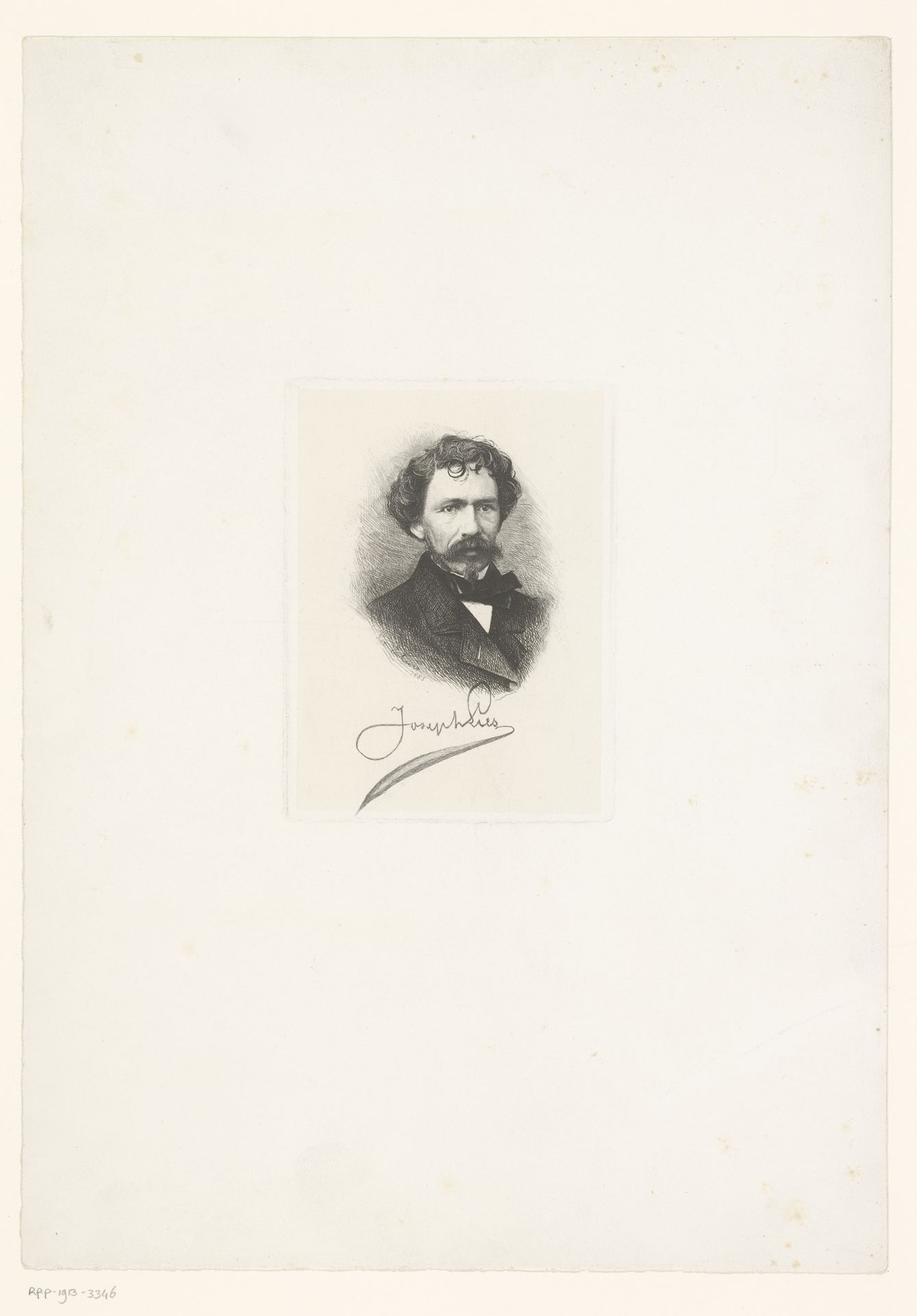 Portret van Joseph Lies by Piet Verhaert