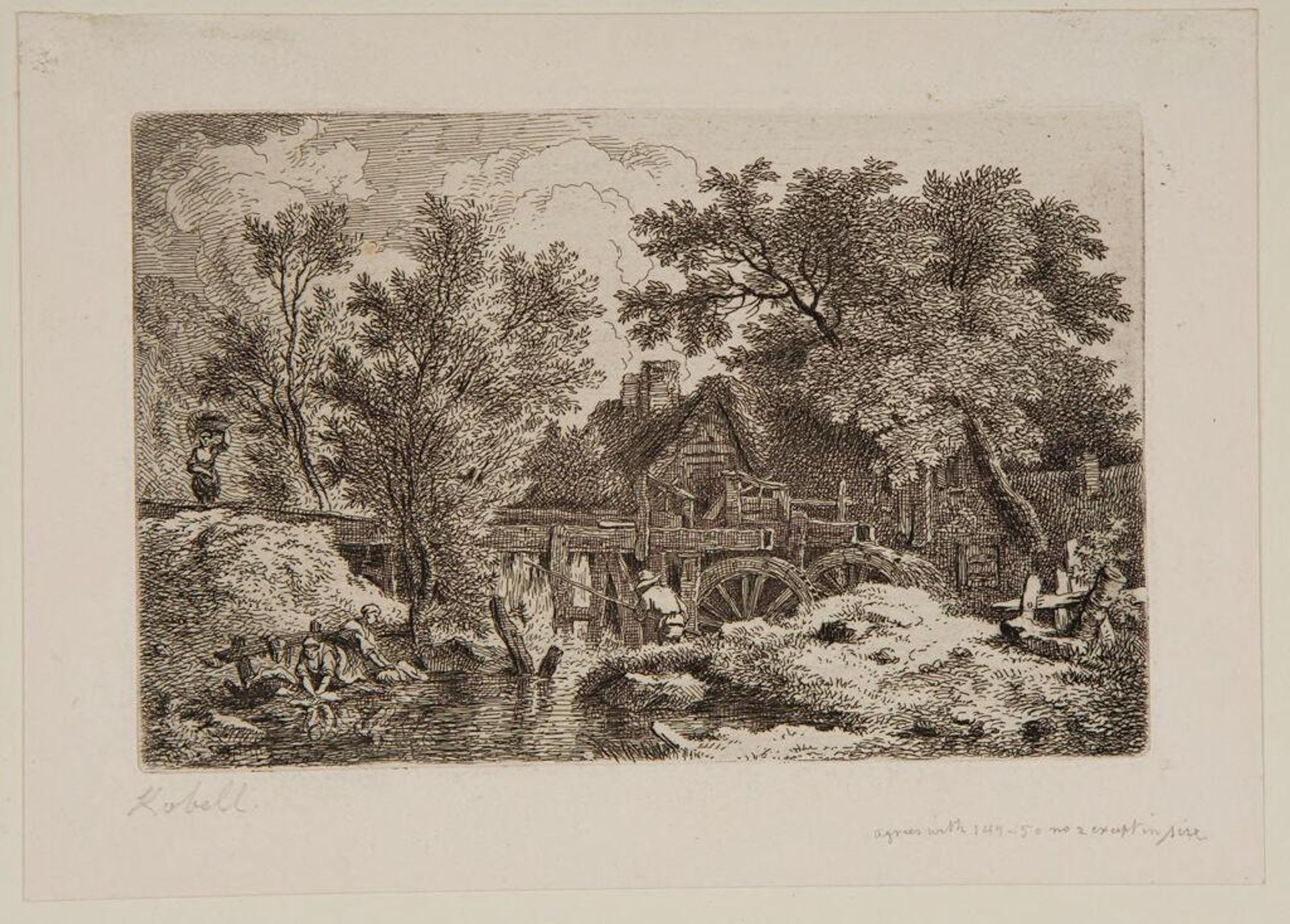 Women Washing By a Mill by Ferdinand Kobell