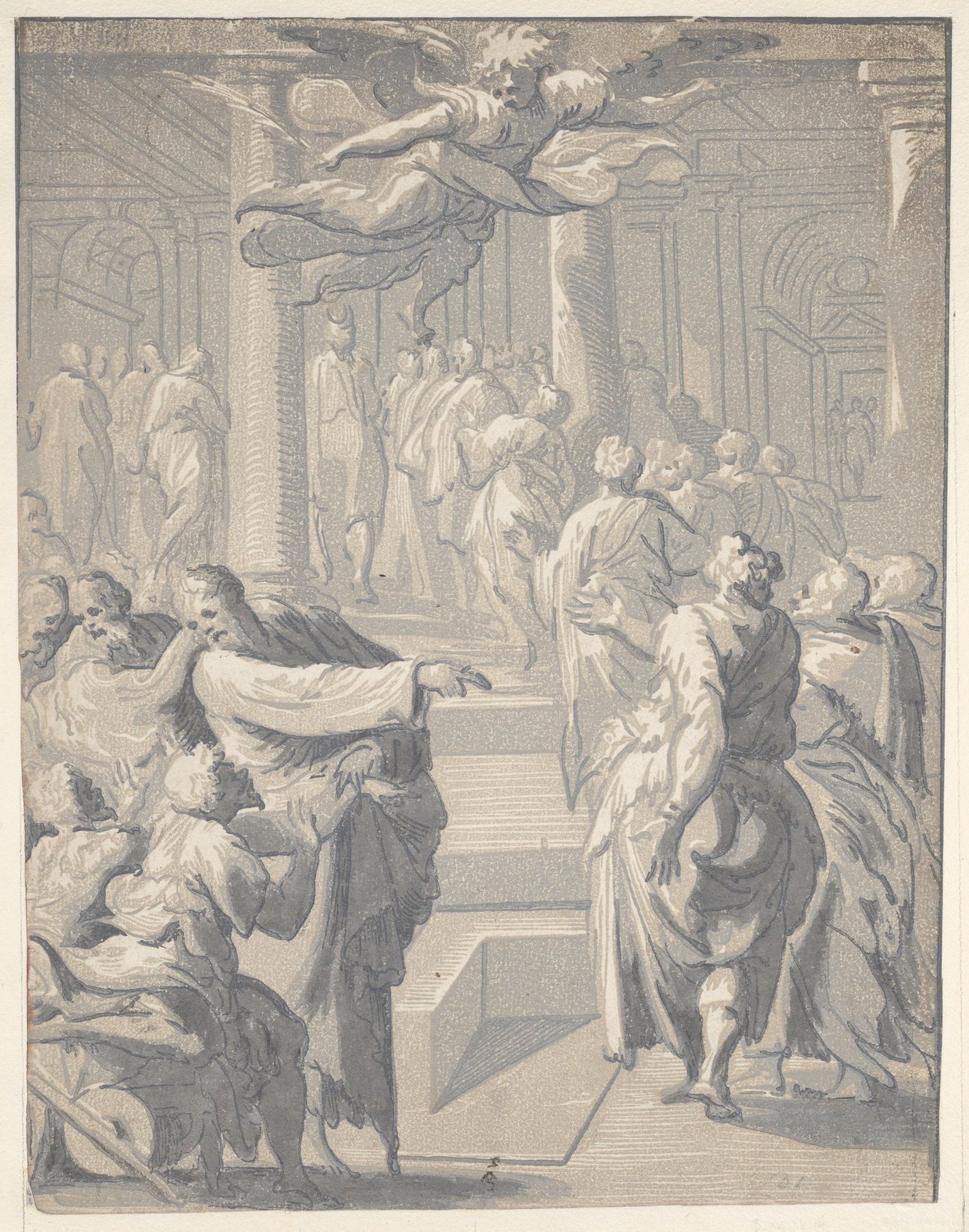 Christ healing the paralytic by Niccolò Vicentino