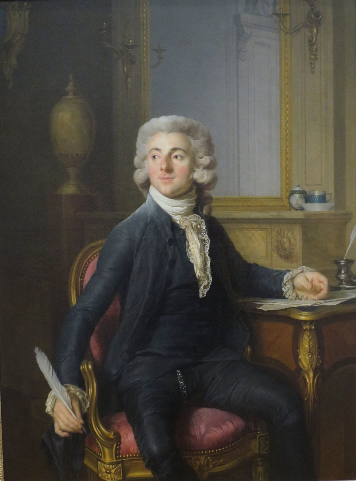 Portrait of a Gentleman (Jean-Baptiste-François Dupré?) by Joseph Duplessis