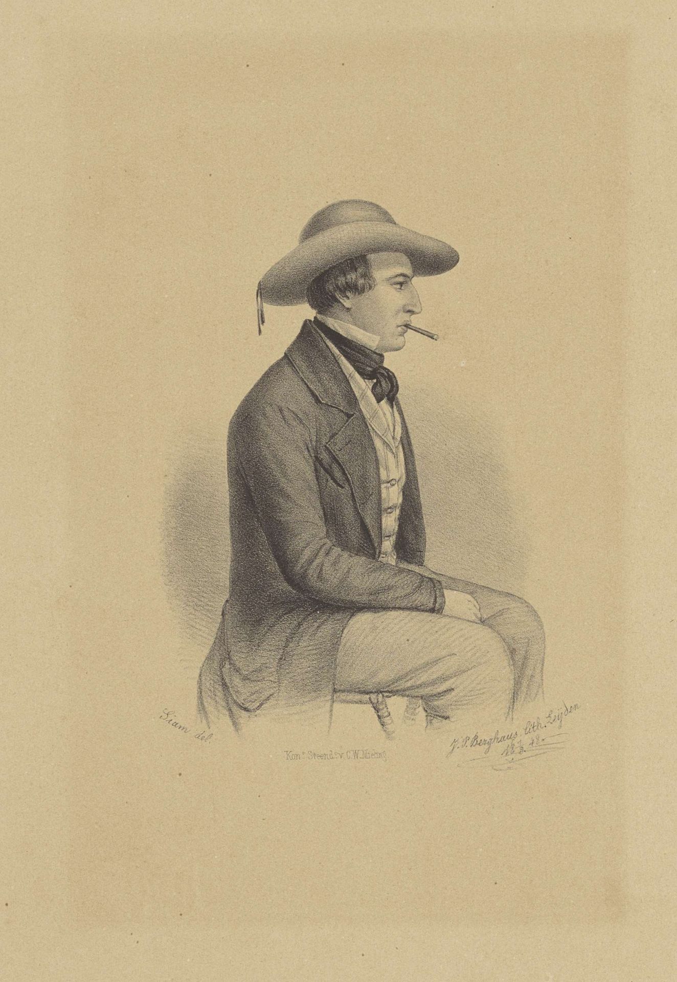 Portret van Jean Henri de Laat de Kanter by Johann Peter Berghaus