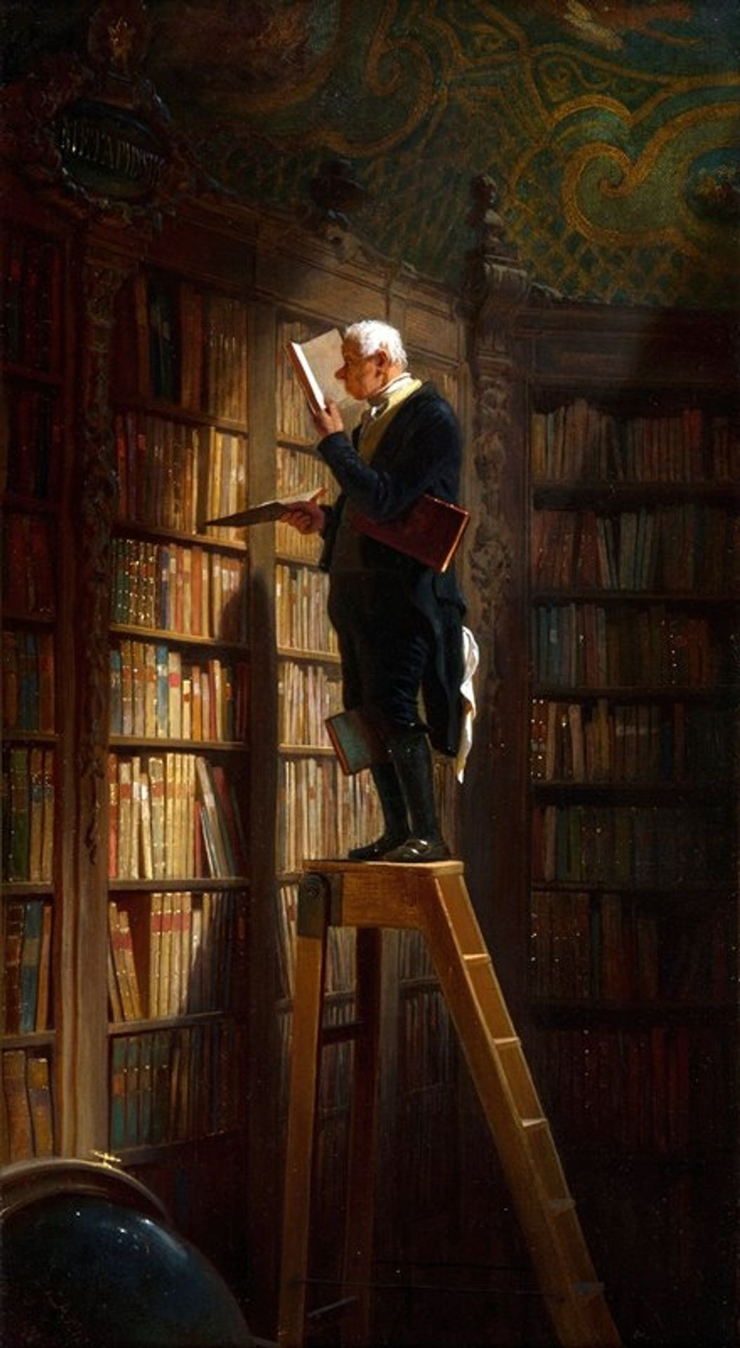 The Bookworm by Carl Spitzweg