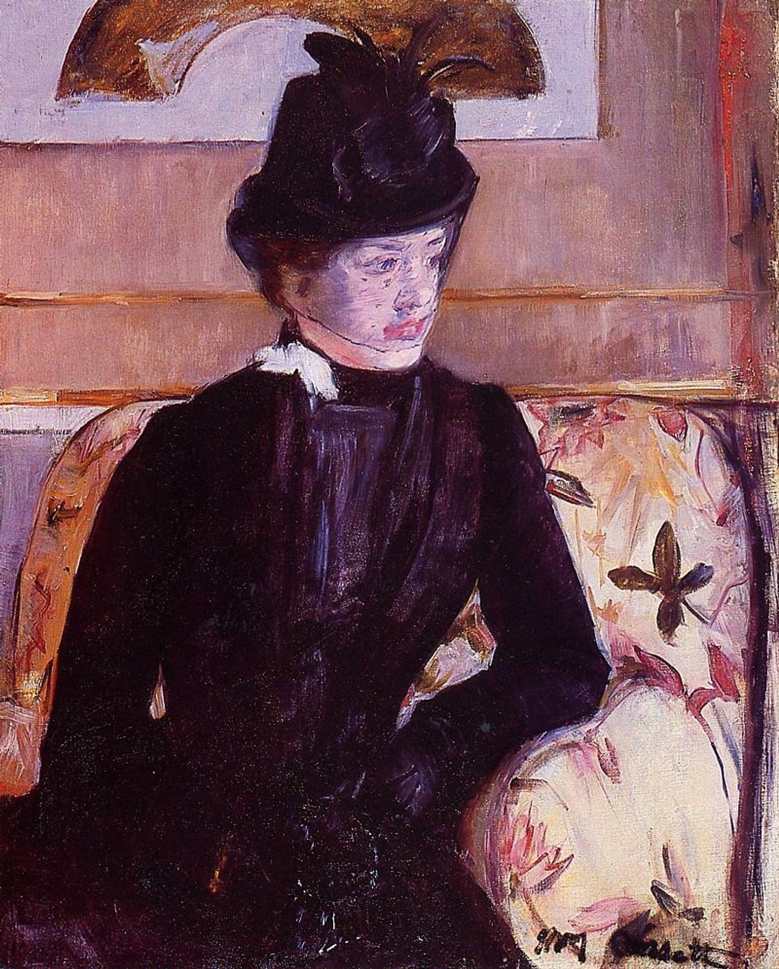 Mrs. Gardner Cassatt in Black by Mary Cassatt