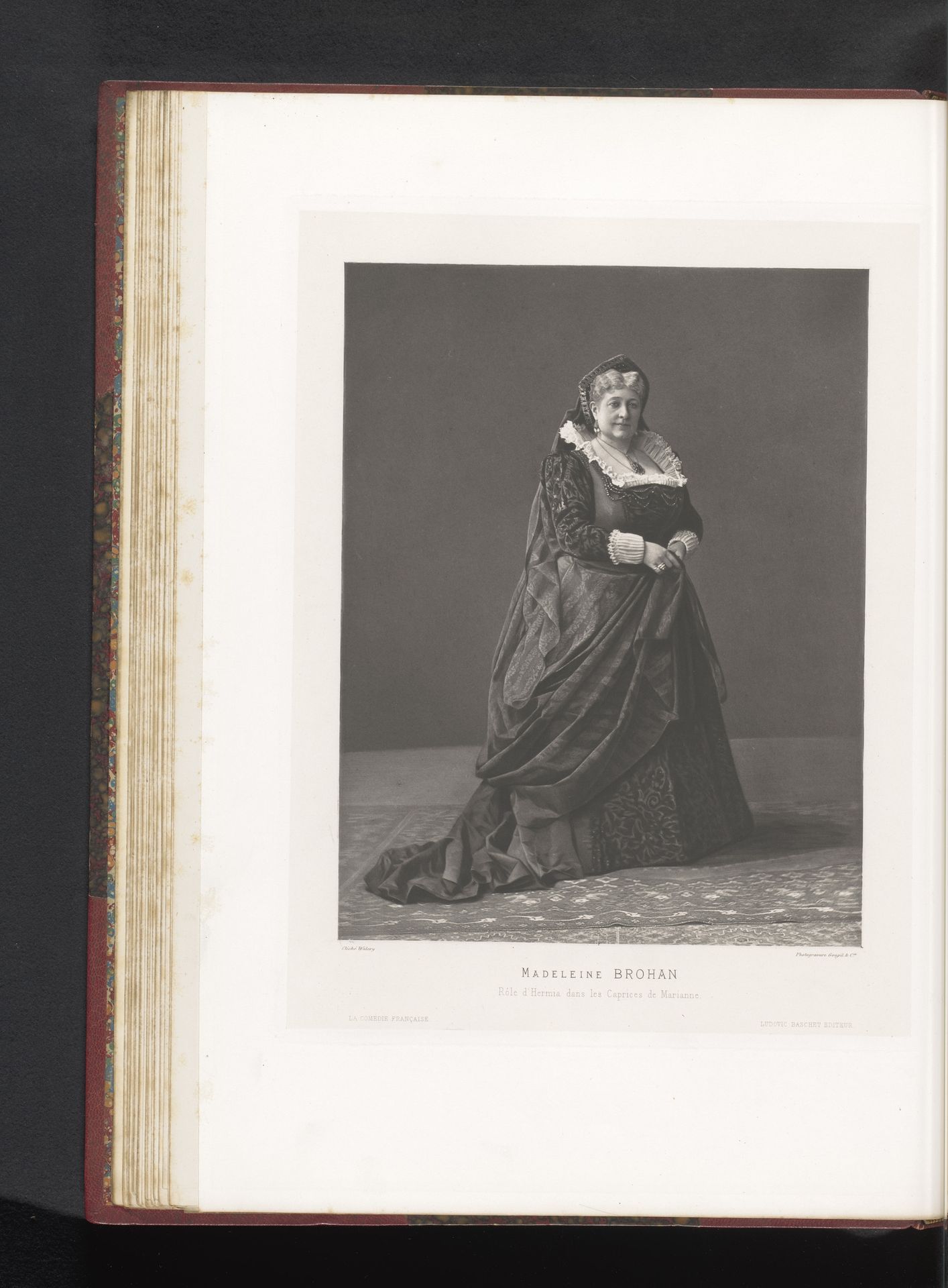 Portret van Madeleine Brohan in de rol van Hermia in Les Caprices de Marianne by Anonymous