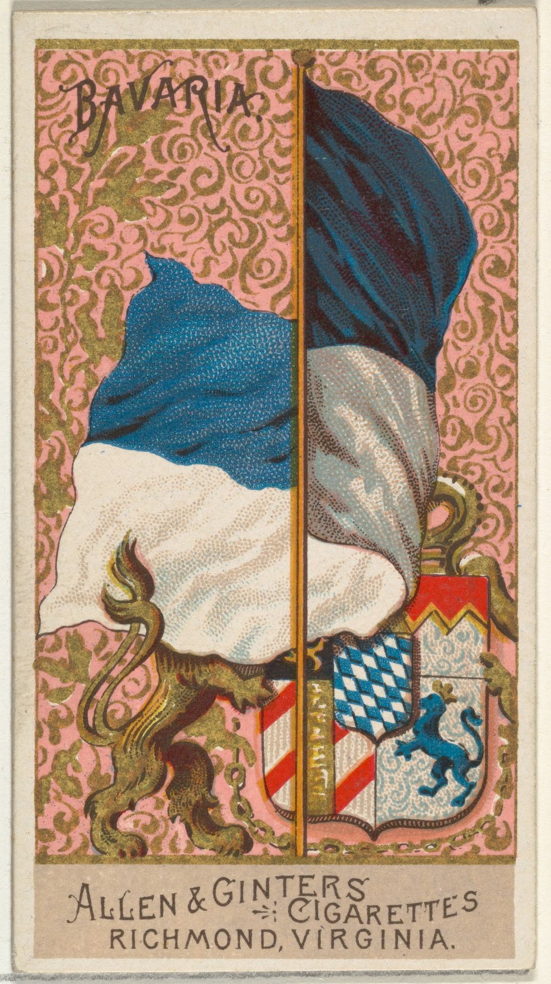 Bavaria, from Flags of All Nations, Series 2 (N10) for Allen & Ginter Cigarettes Brands by Allen & Ginter