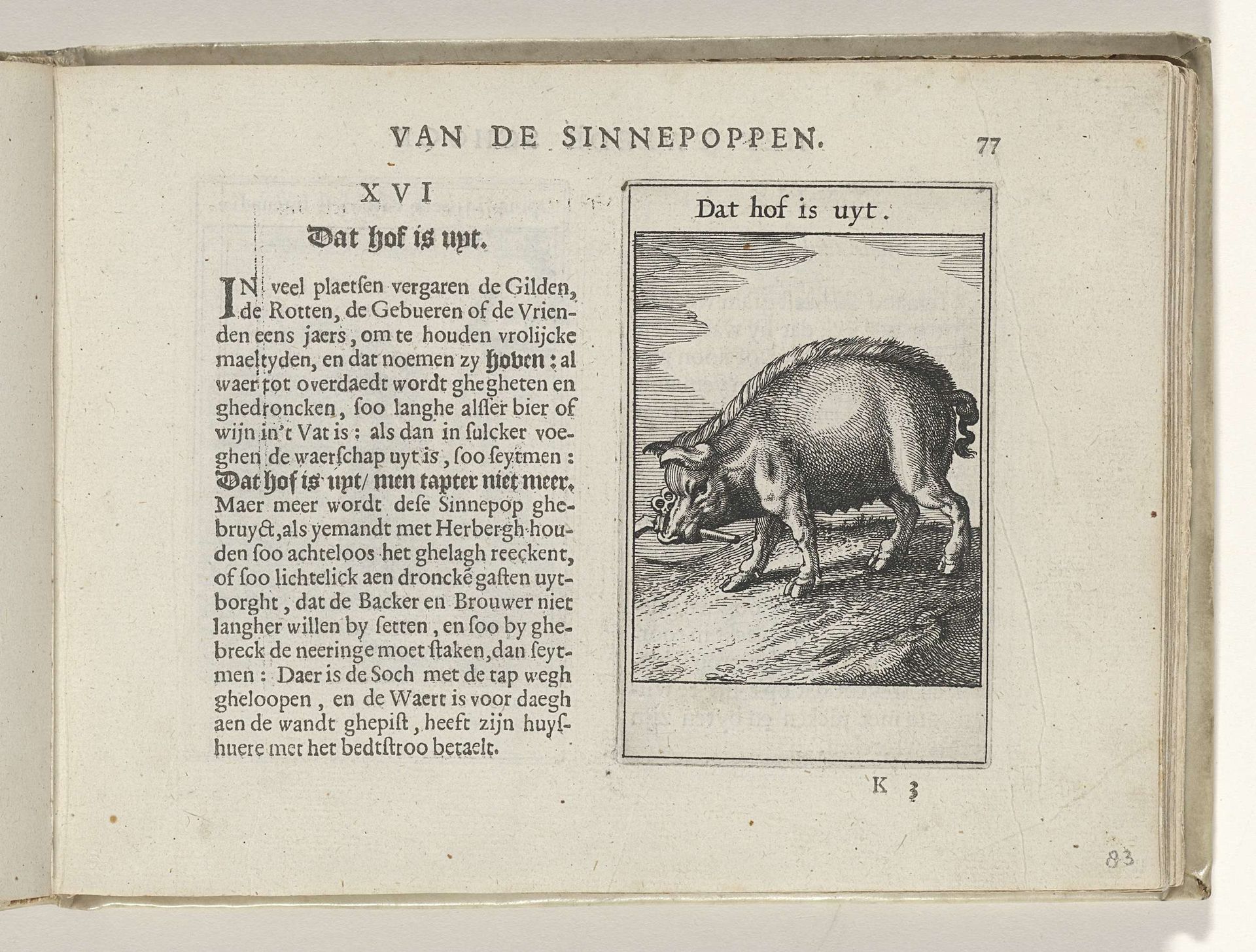 XVI Dat hof is uyt by Roemer Visscher
