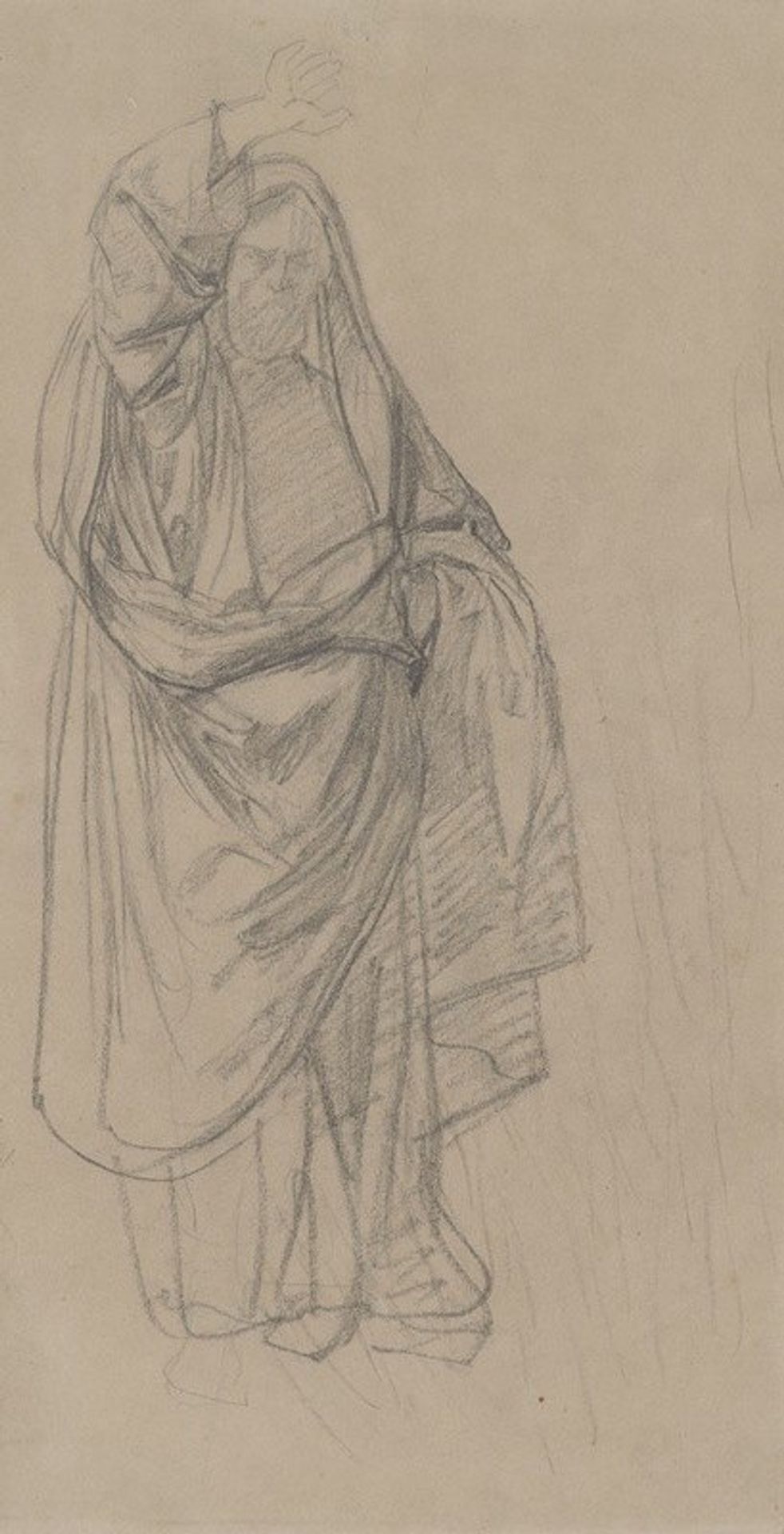 Sketch of the high priest to the painting ‘Martyrdom of St. Matthias’ by Józef Simmler
