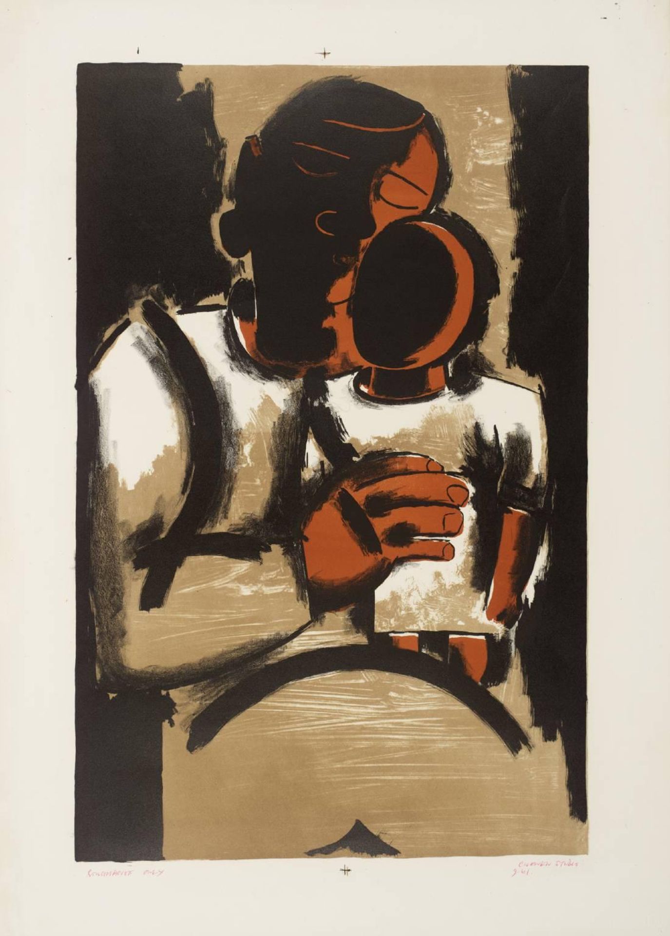 Mother and Child by Josef Herman